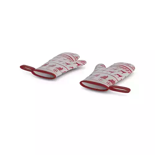 Festive accessories Holiday Oven Mitts 3D model