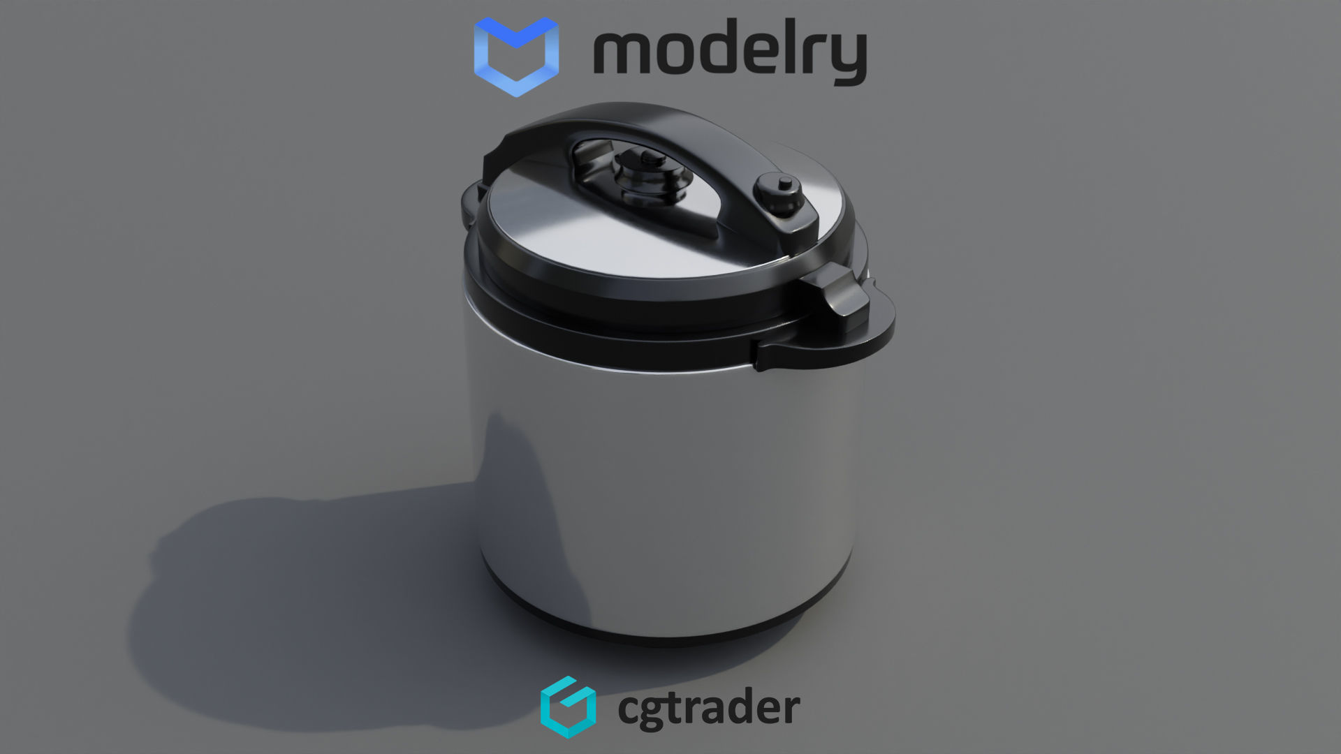 Electric Pressure Cooker 3D model_1