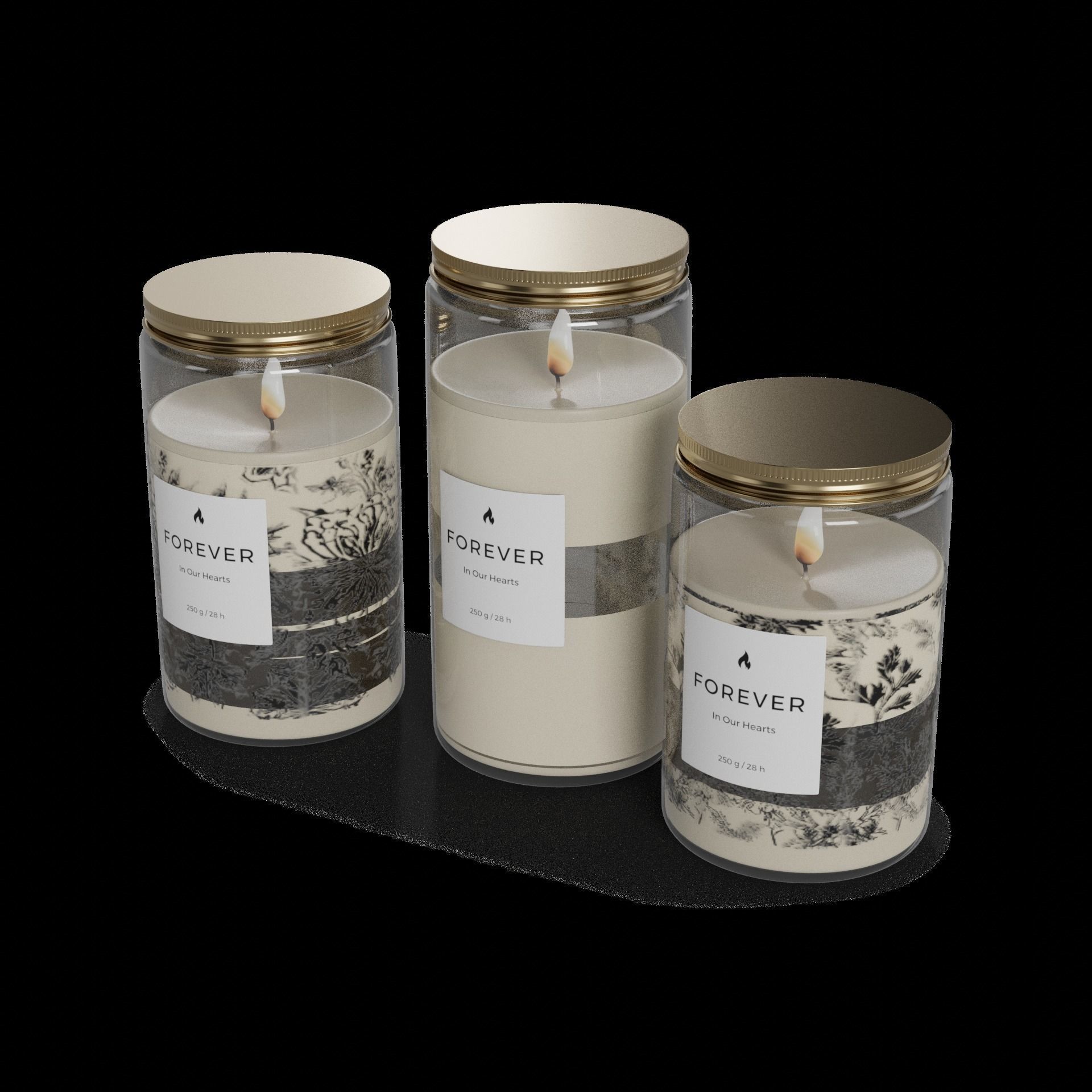 Grave candles Grave Candles 3D model_1