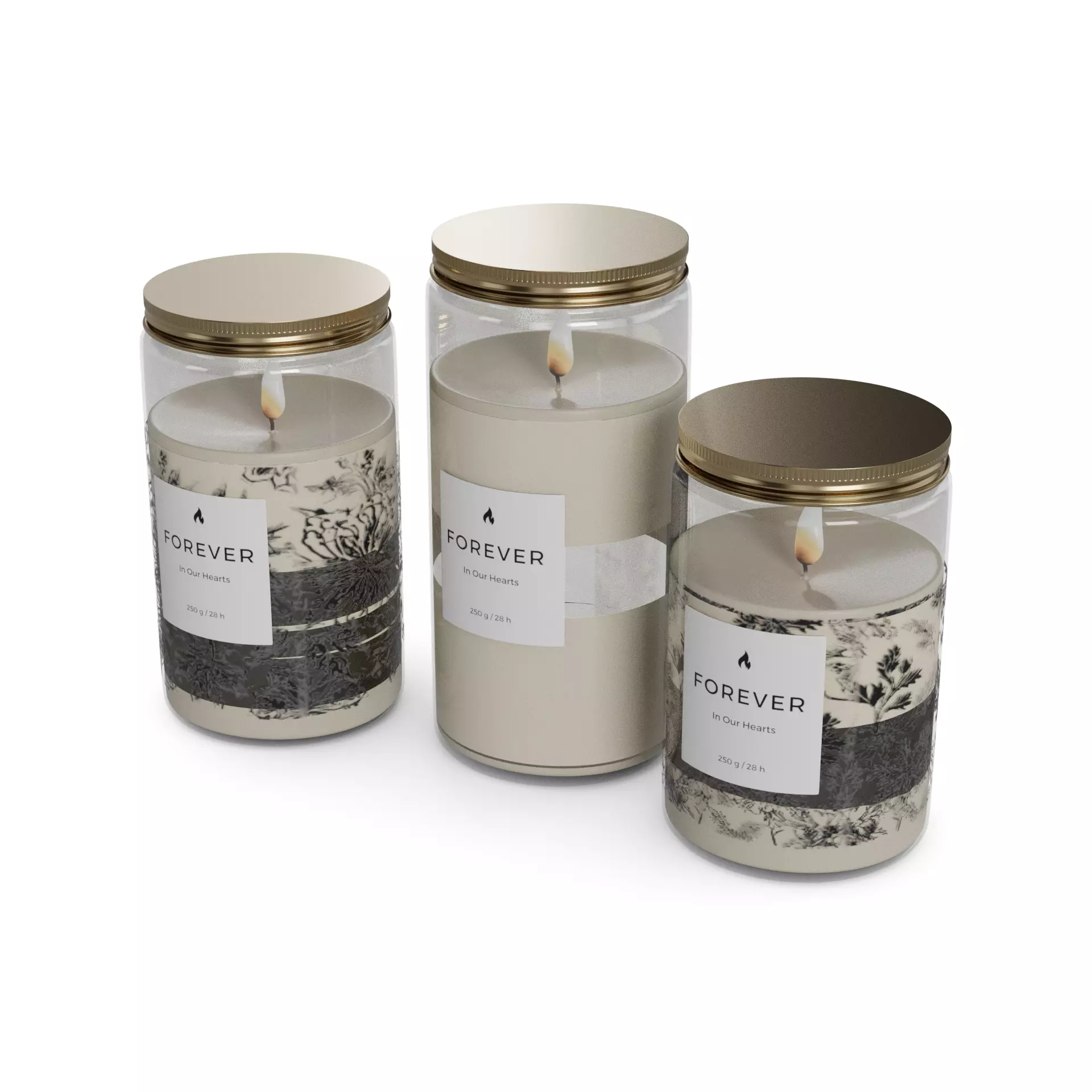 Grave candles Grave Candles 3D model_0