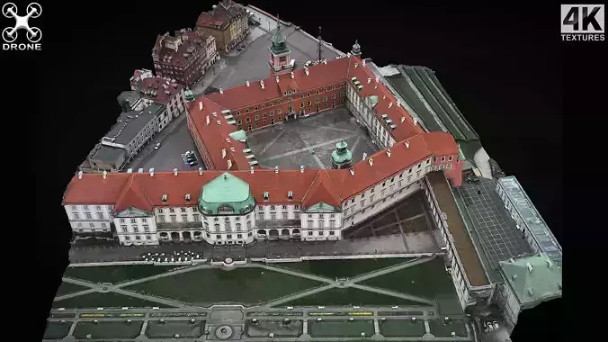 oldtown palace cityblock drone air photogrammetry