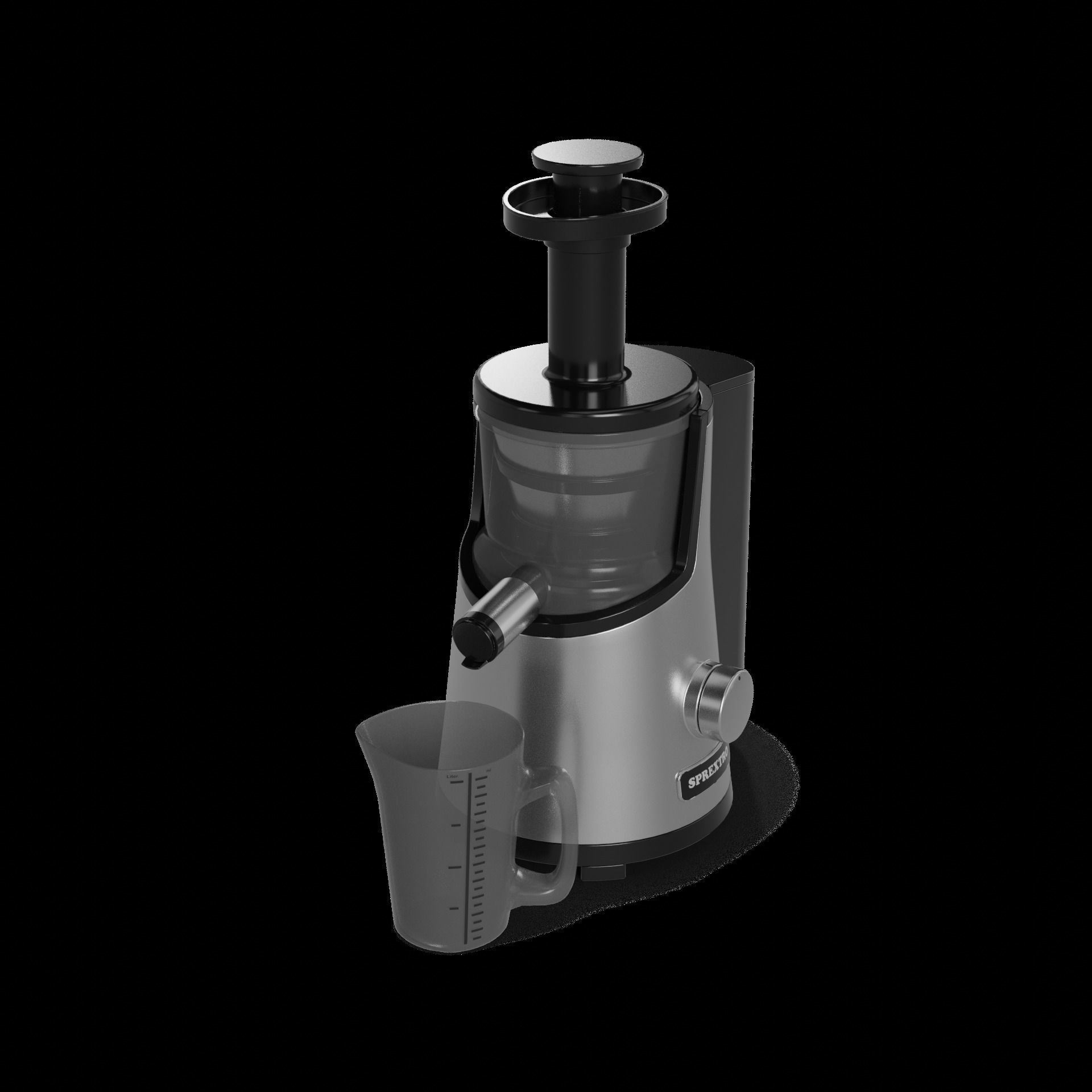 Kitchen appliances Juicer Low-poly 3D model_1