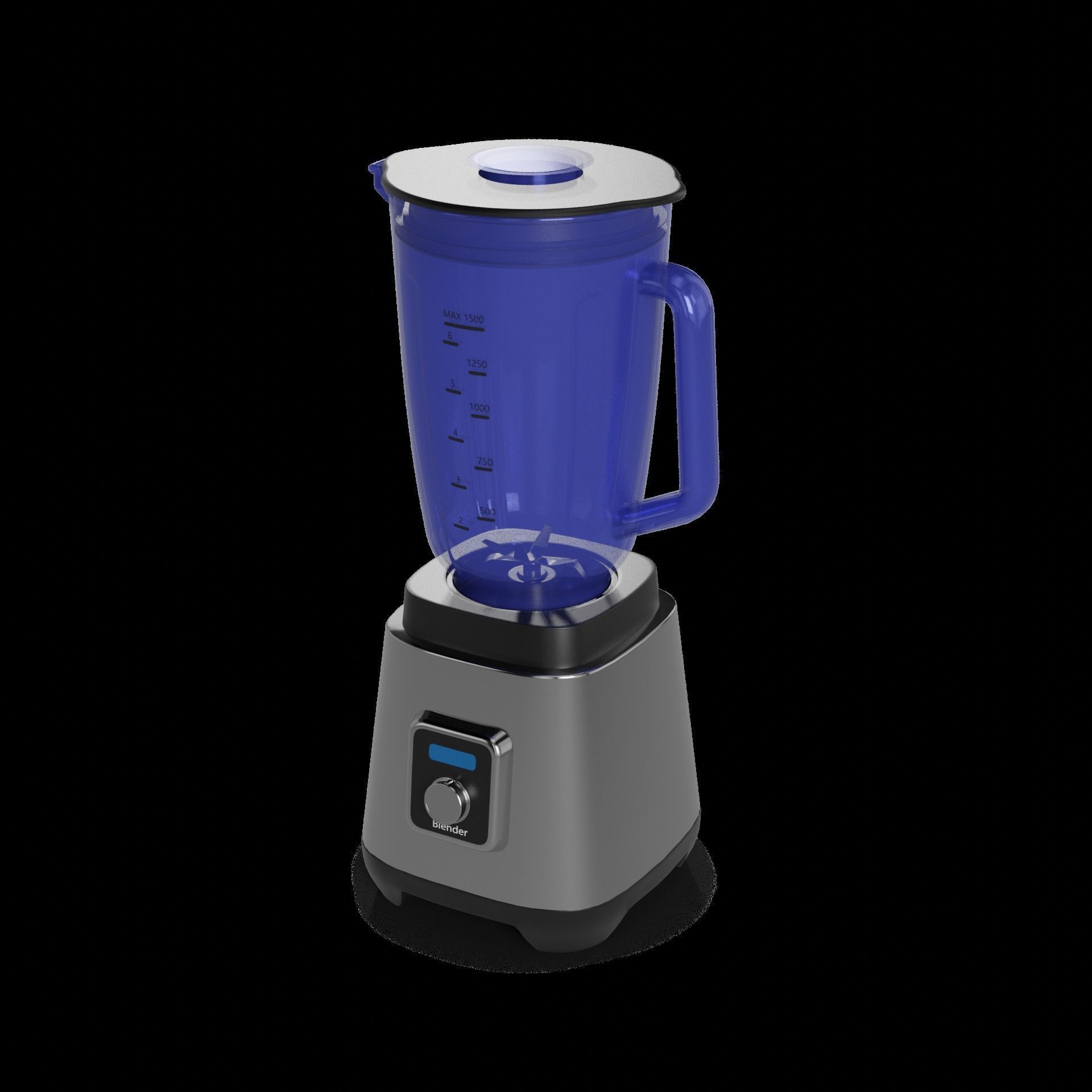 Kitchen appliances Blender 3D model_1