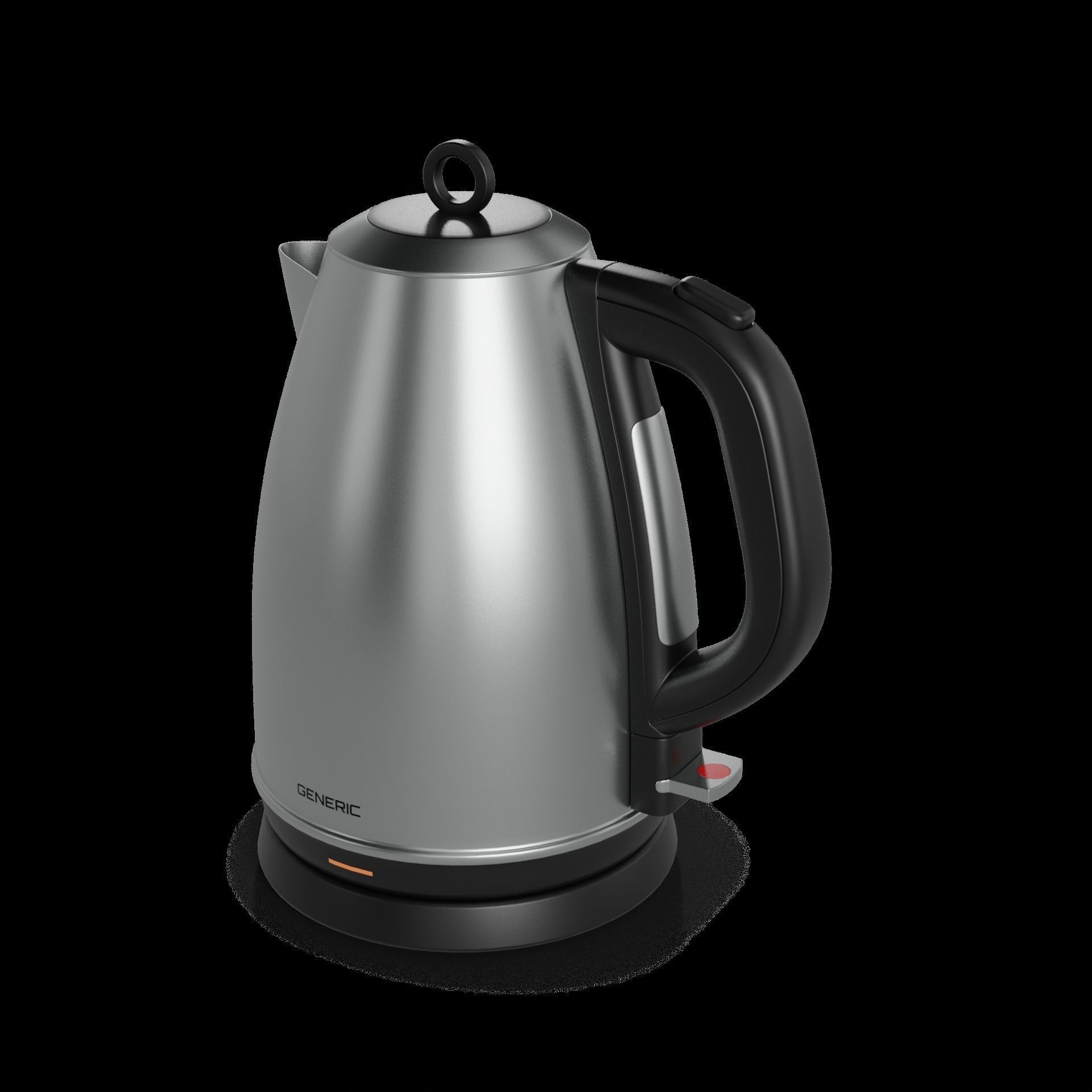 Kitchen appliances Electric Kettle Low-poly 3D model_1