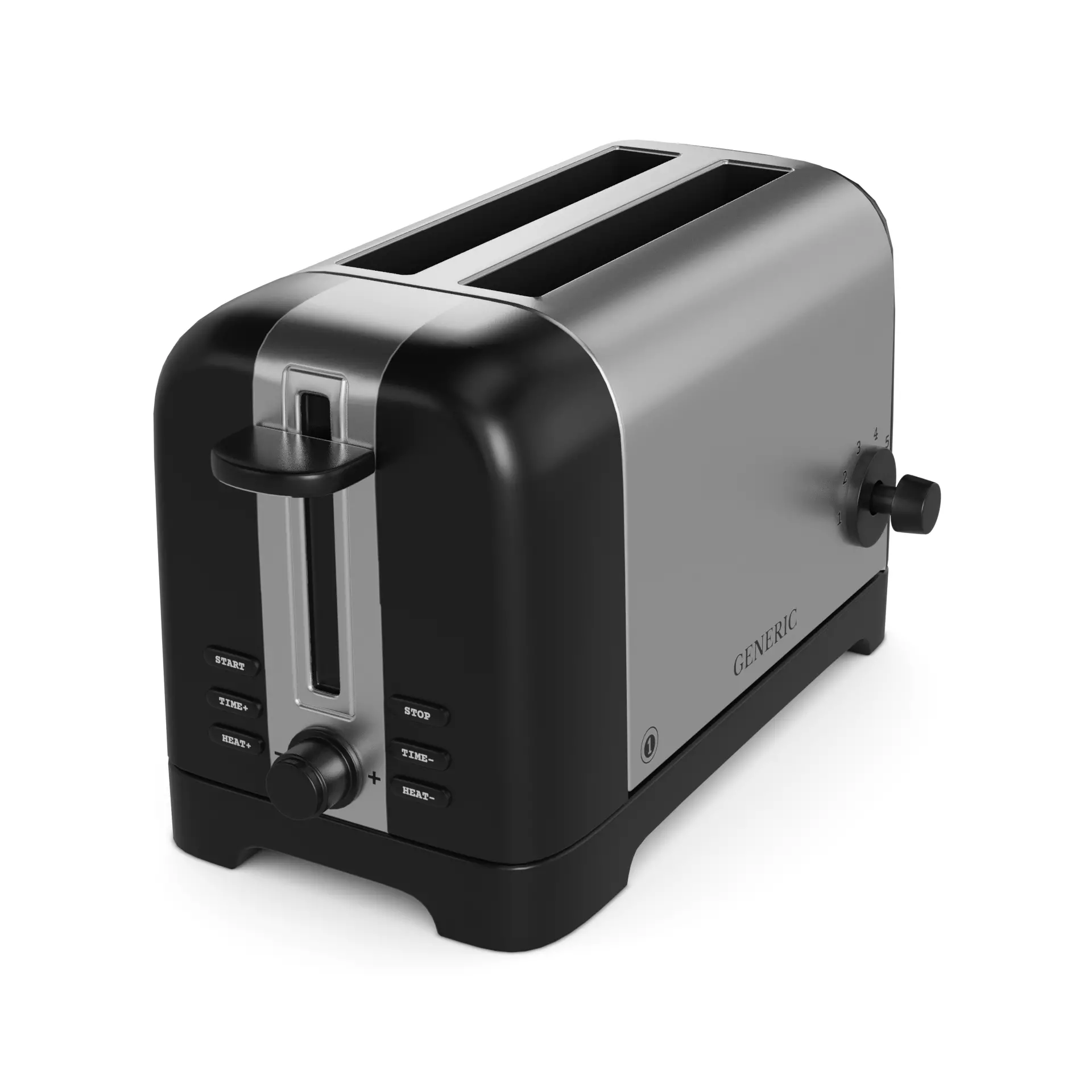 Kitchen appliances Toaster Low-poly 3D model_0