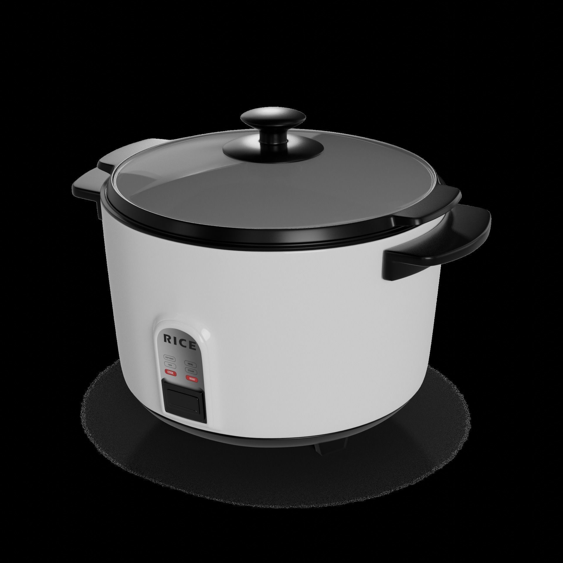 Kitchen appliances Rice Cooker 3D model_1
