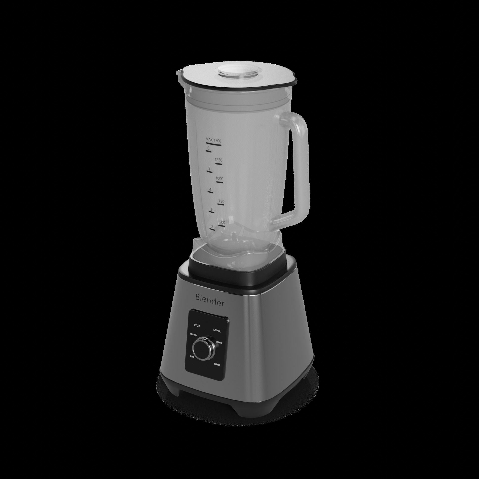 Kitchen appliances Blender 3D model_1