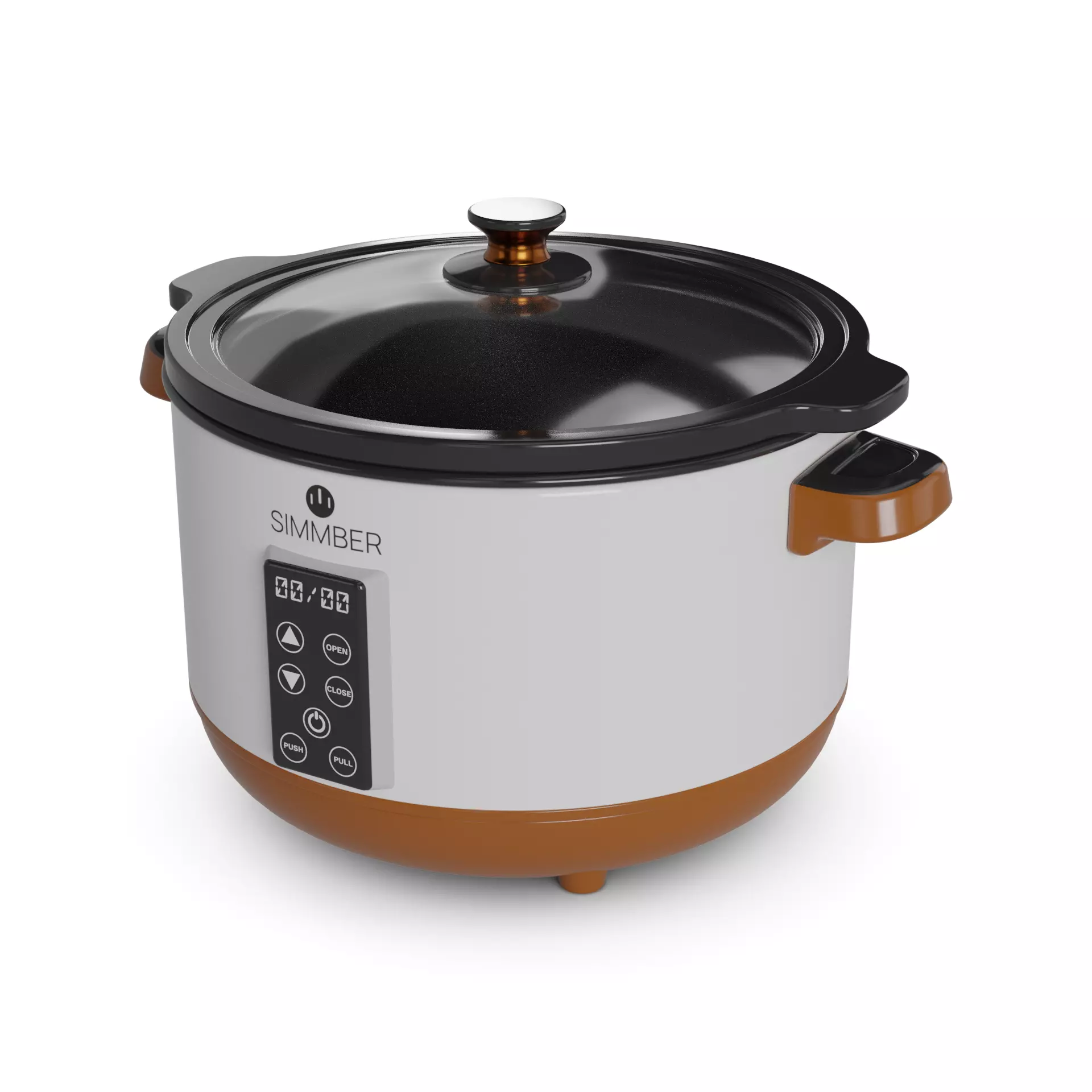Kitchen appliances Slow Cooker Low-poly 3D model_0