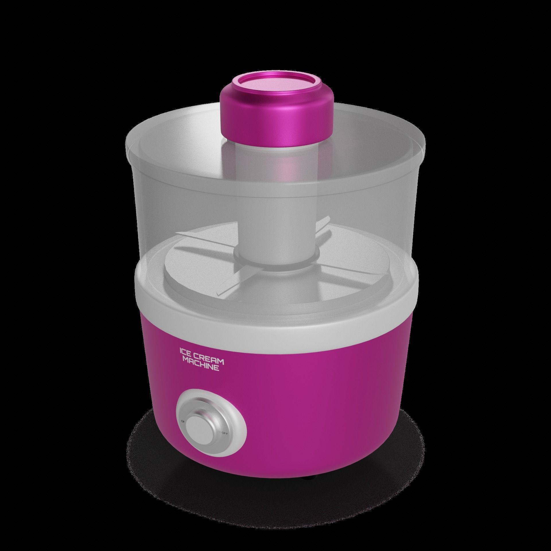 Kitchen appliances Electric Ice Cream Maker 3D model_1