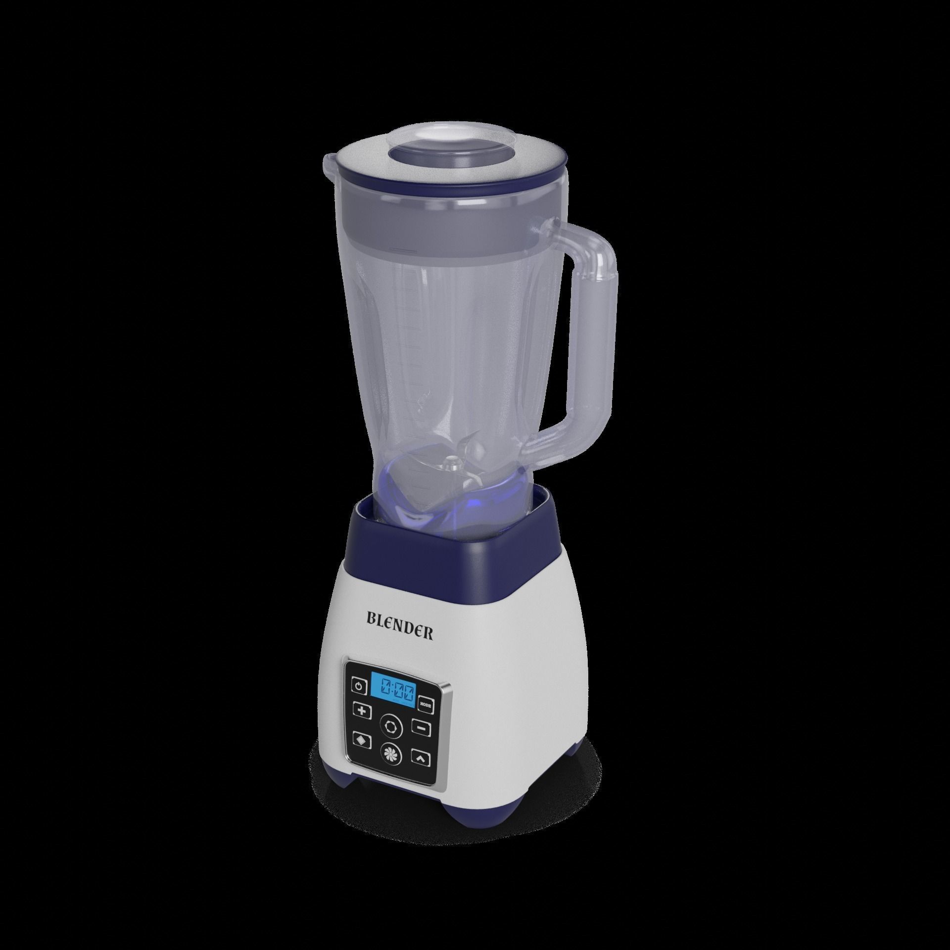 Kitchen appliances Blender 3D model_1