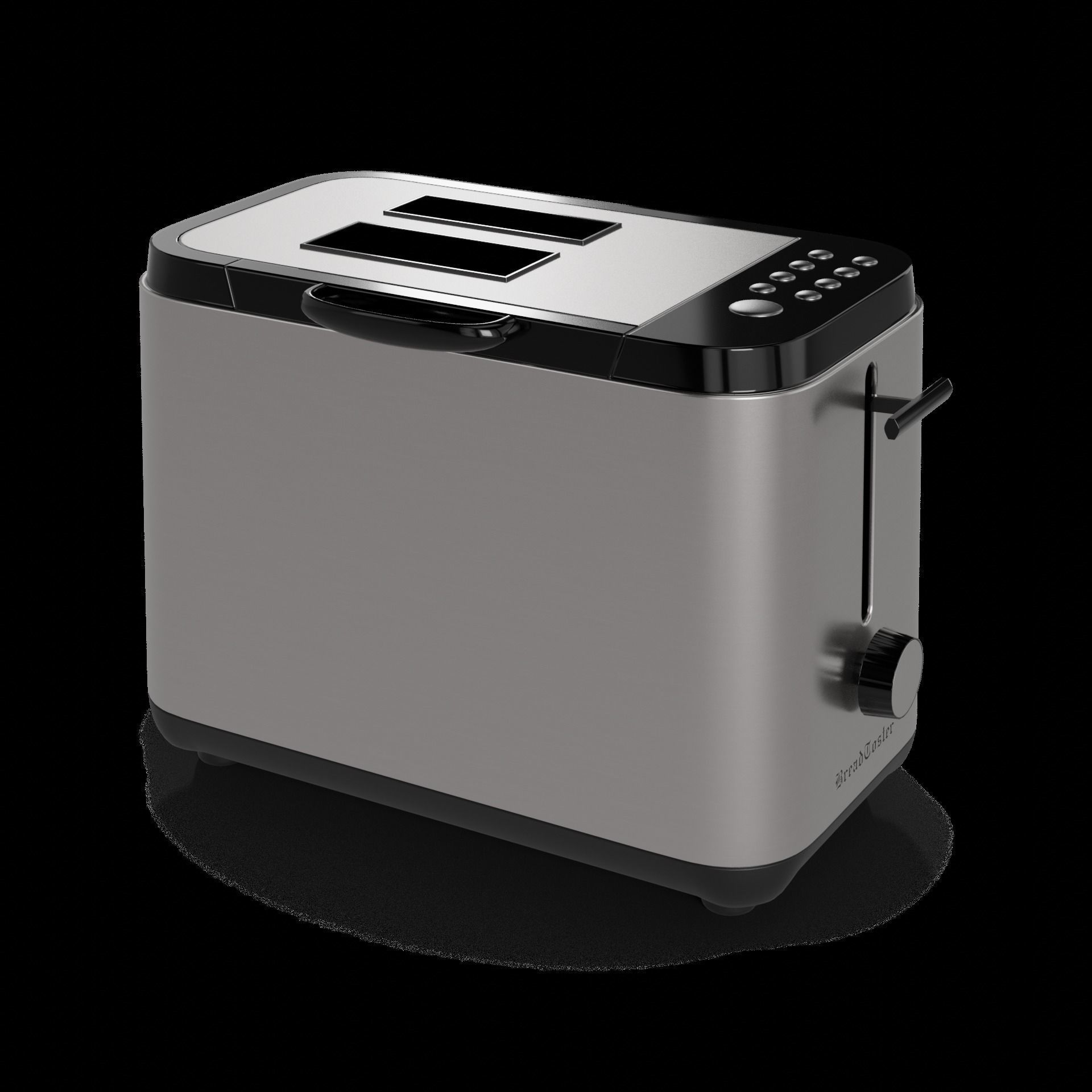 Kitchen appliances Bread Maker Low-poly 3D model_1