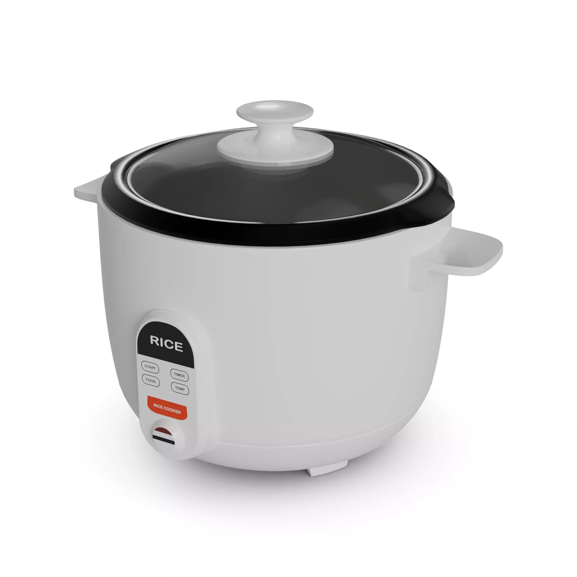 Kitchen appliances Rice Cooker Low-poly 3D model_0