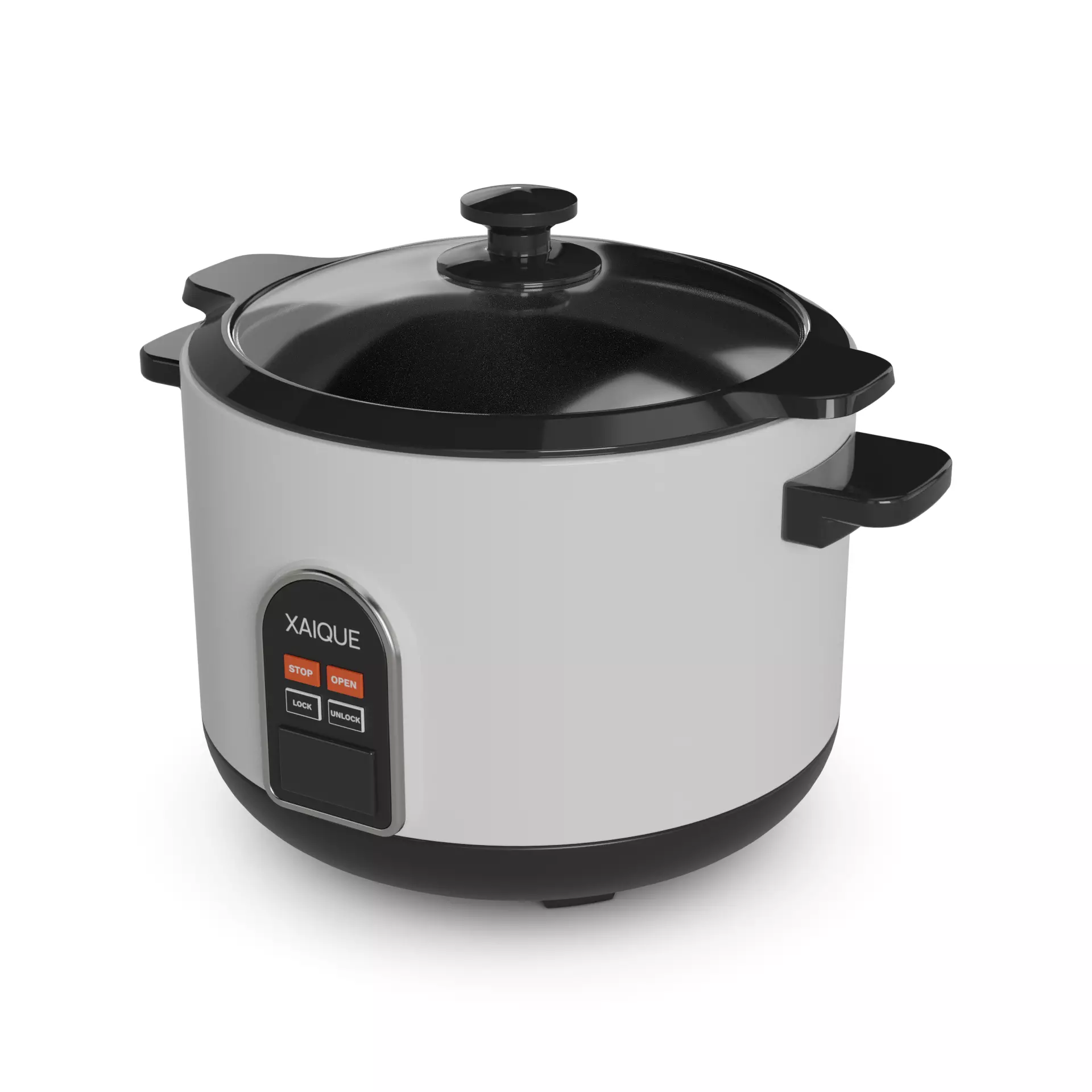 Kitchen appliances Rice Cooker Low-poly 3D model_0