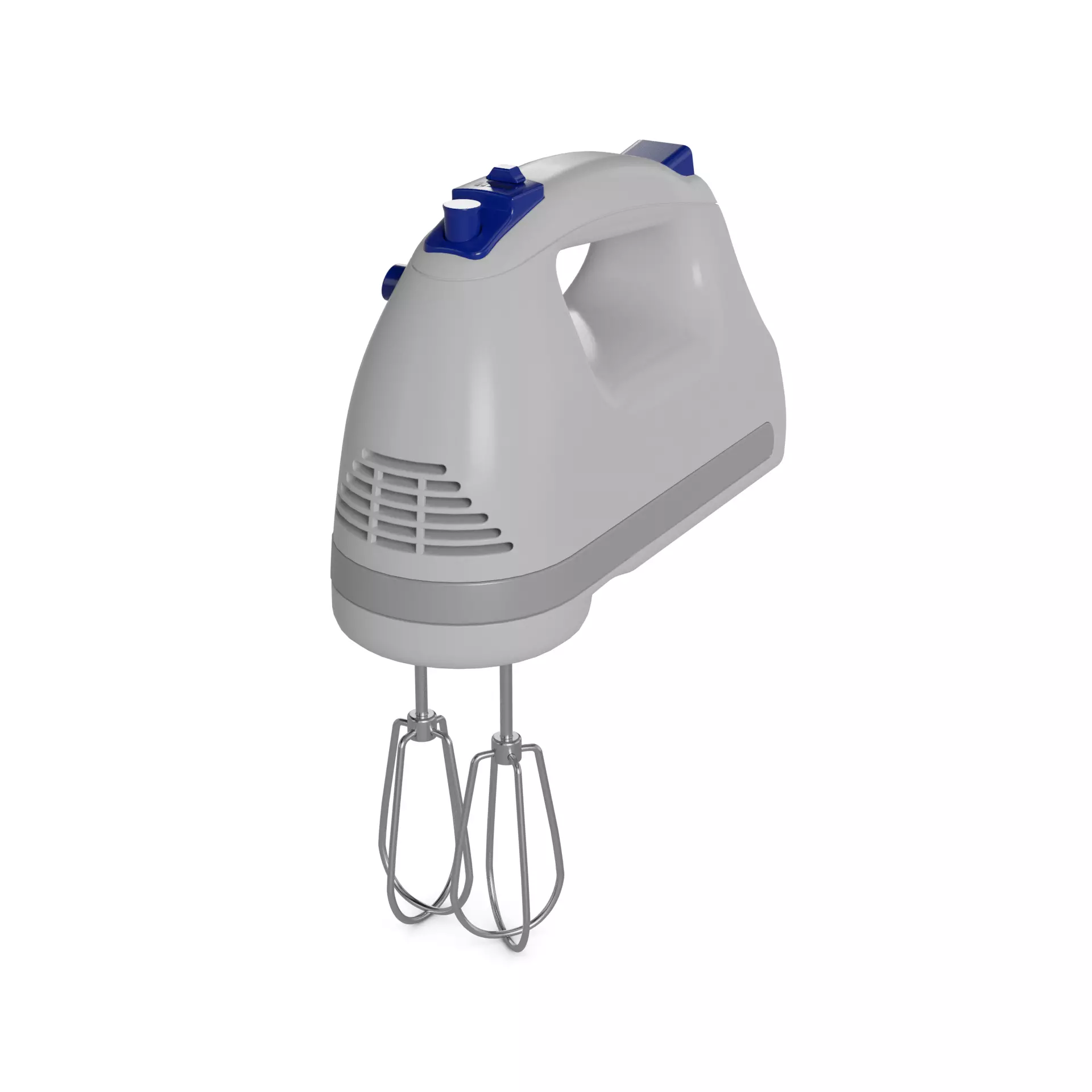 Kitchen appliances Hand Mixer Low-poly 3D model_0