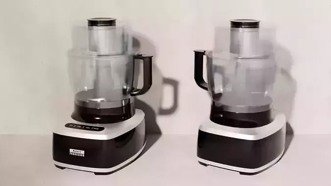 Kitchen appliances Food Processor Low-poly 3D model