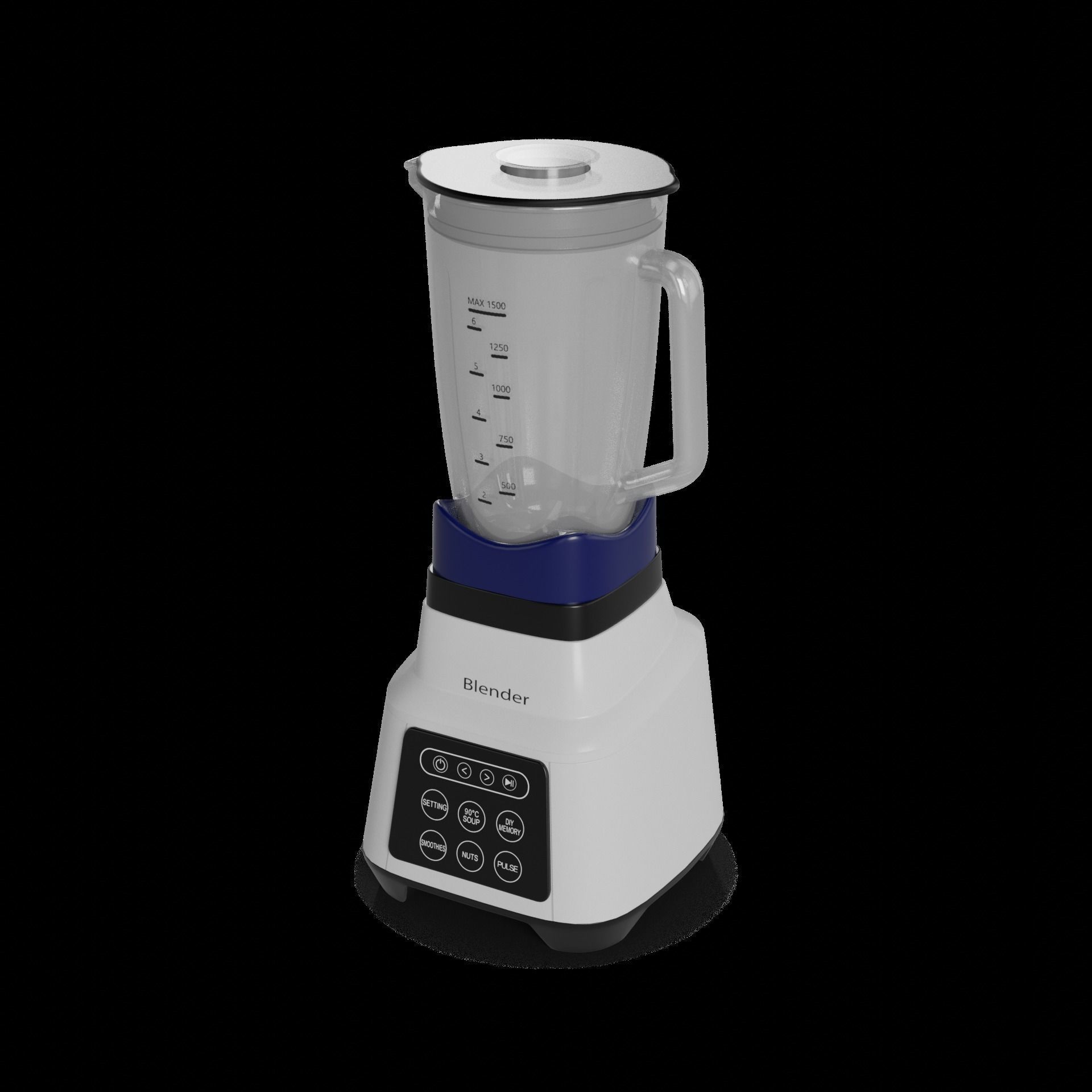 Kitchen appliances Blender 3D model_1