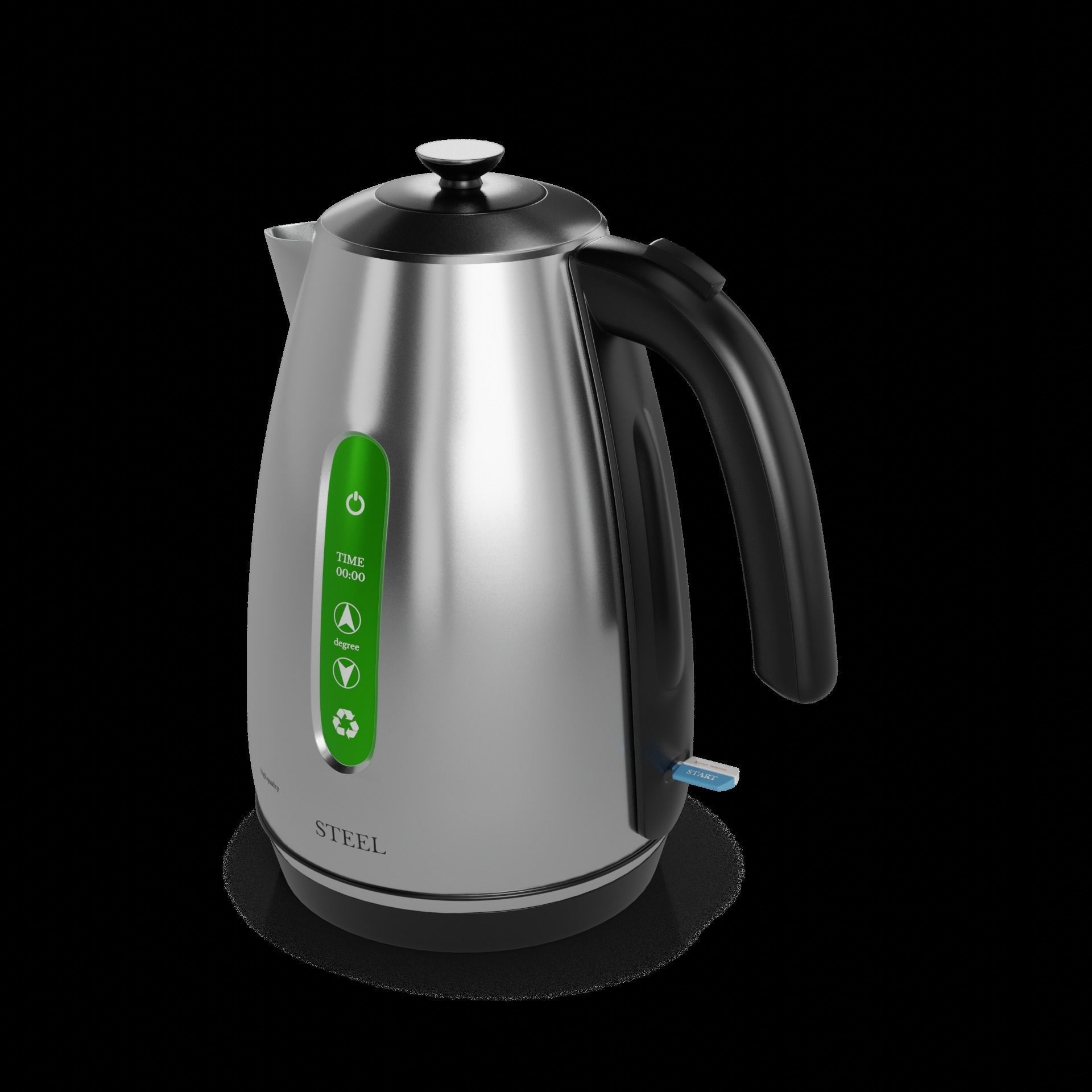 Kitchen appliances Electric Kettle 3D model_1