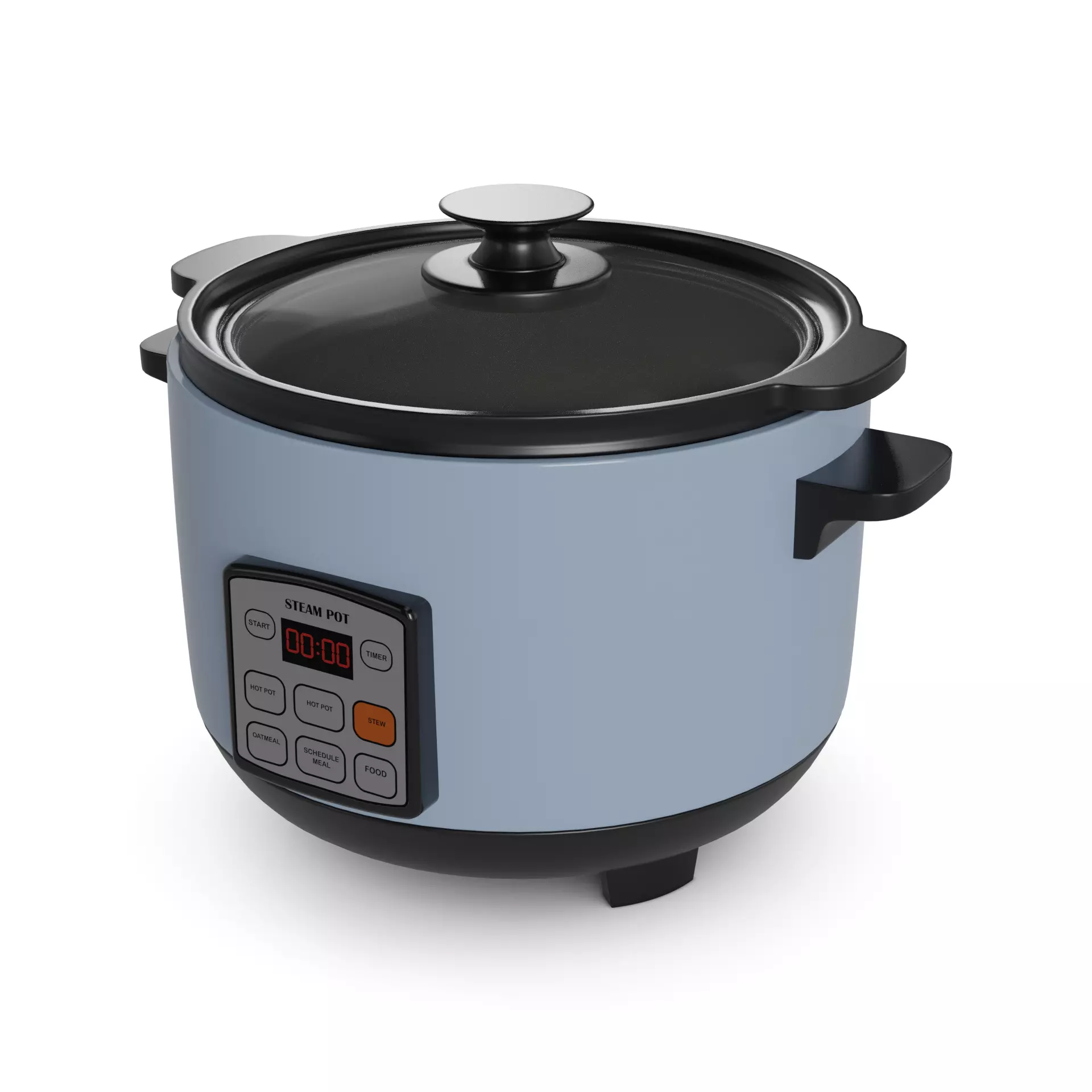 Kitchen appliances Rice Cooker Low-poly 3D model_0