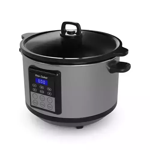 Kitchen appliances Slow Cooker Low-poly 3D model