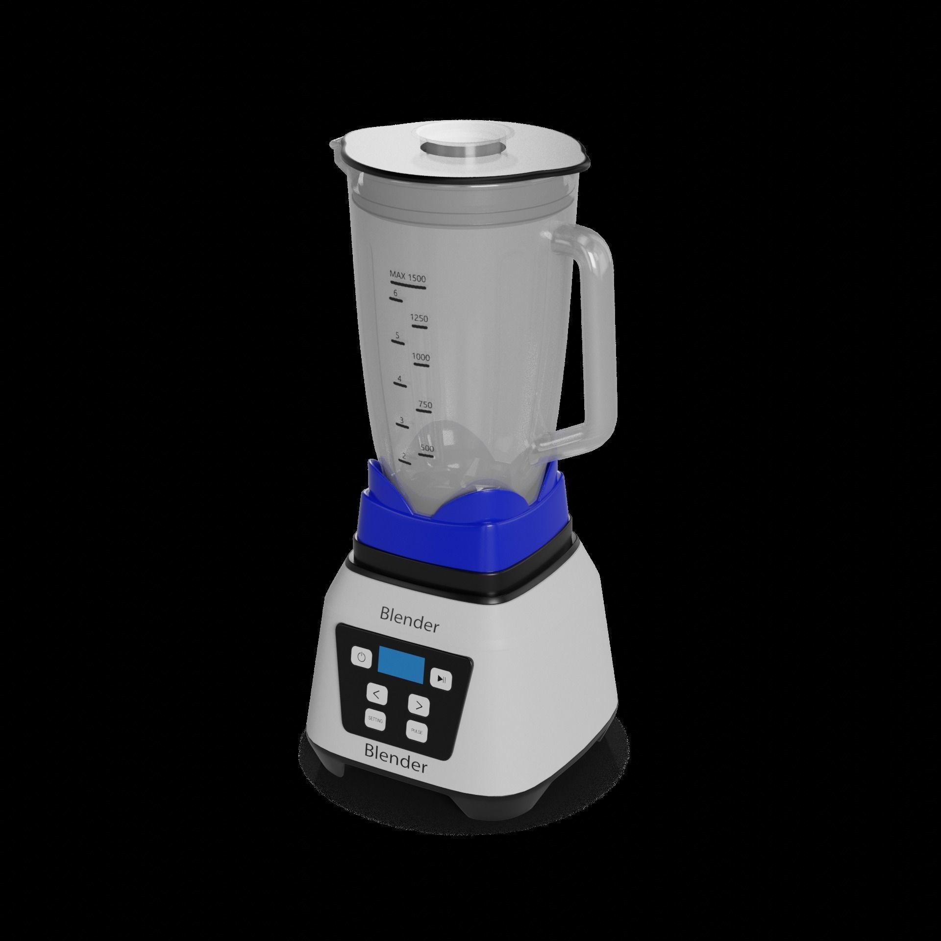 Kitchen appliances Blender 3D model_1