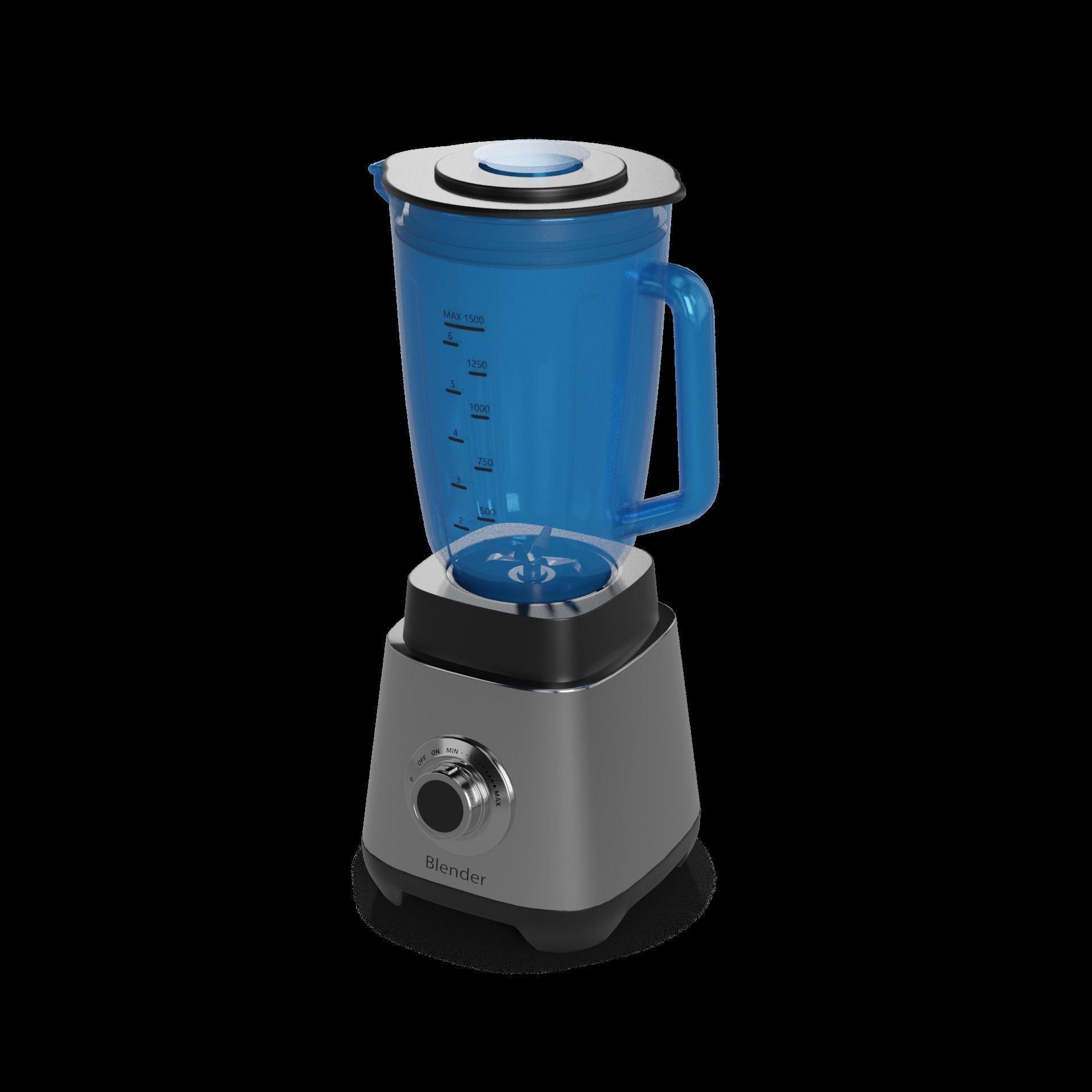 Kitchen appliances Blender 3D model_1