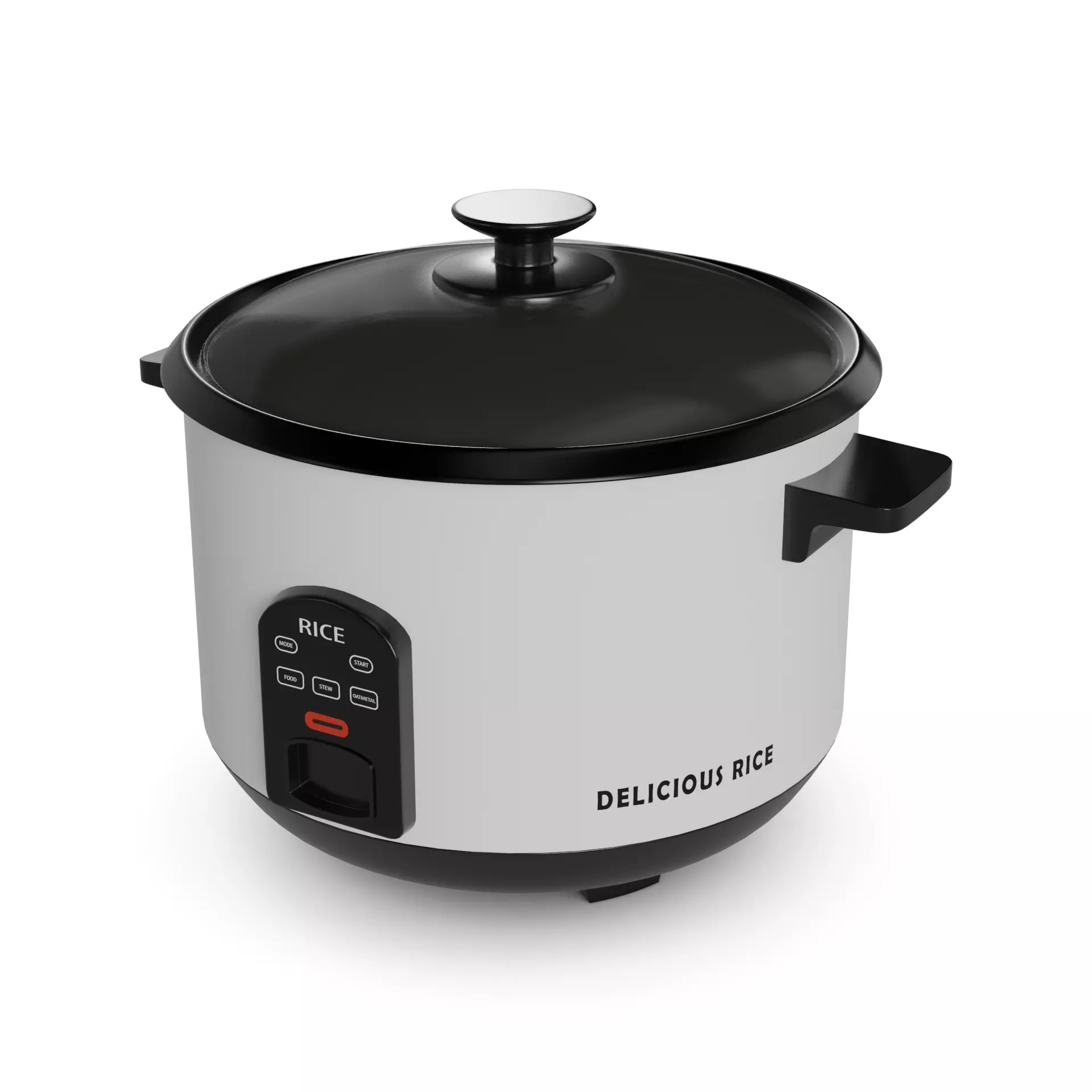 Kitchen appliances Rice Cooker Low-poly 3D model_0