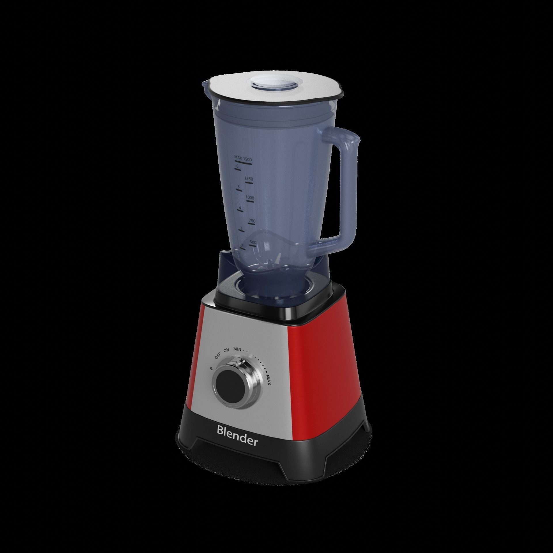 Kitchen appliances Blender 3D model_1