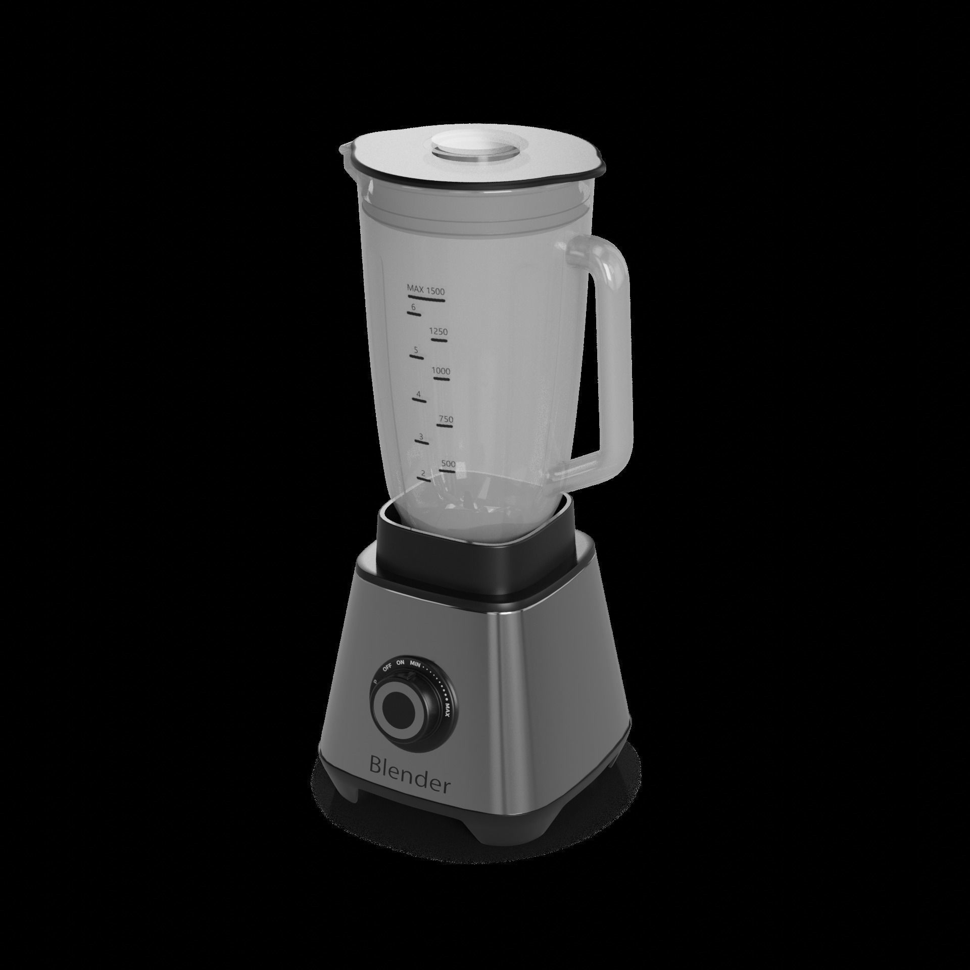 Kitchen appliances Blender 3D model_1