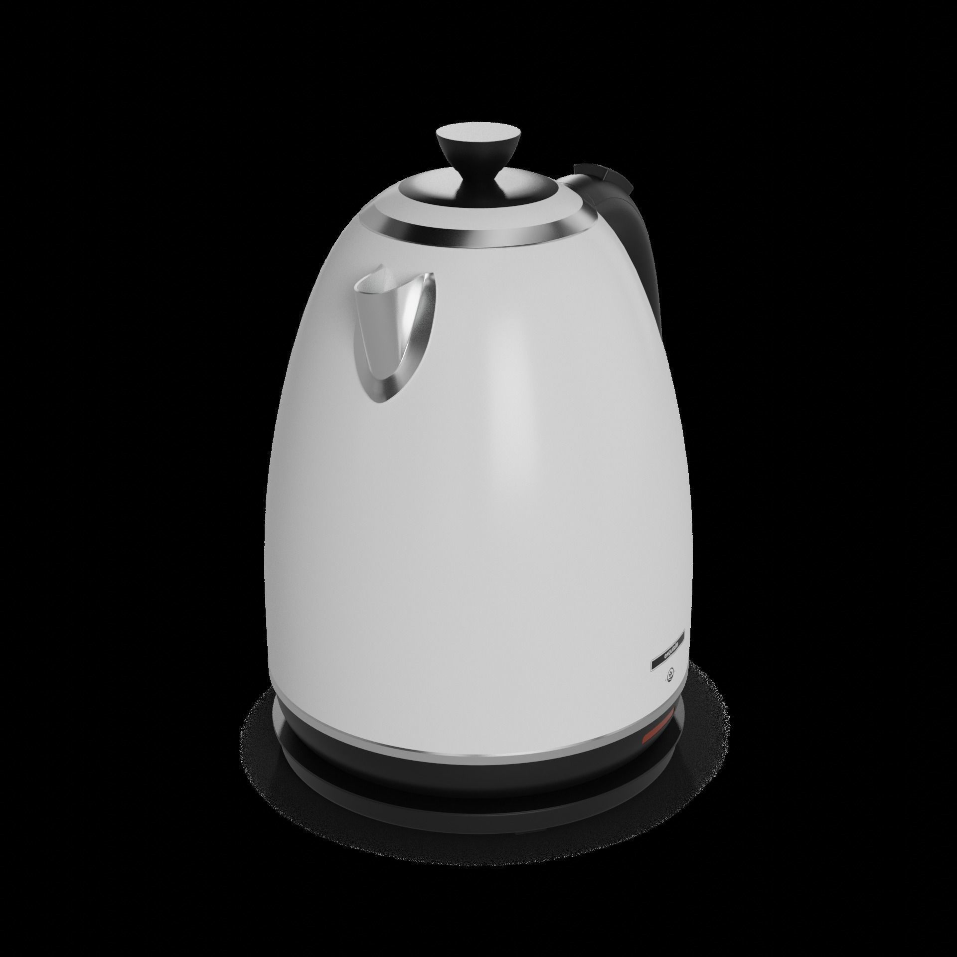 Kitchen appliances Electric Kettle Low-poly 3D model_1
