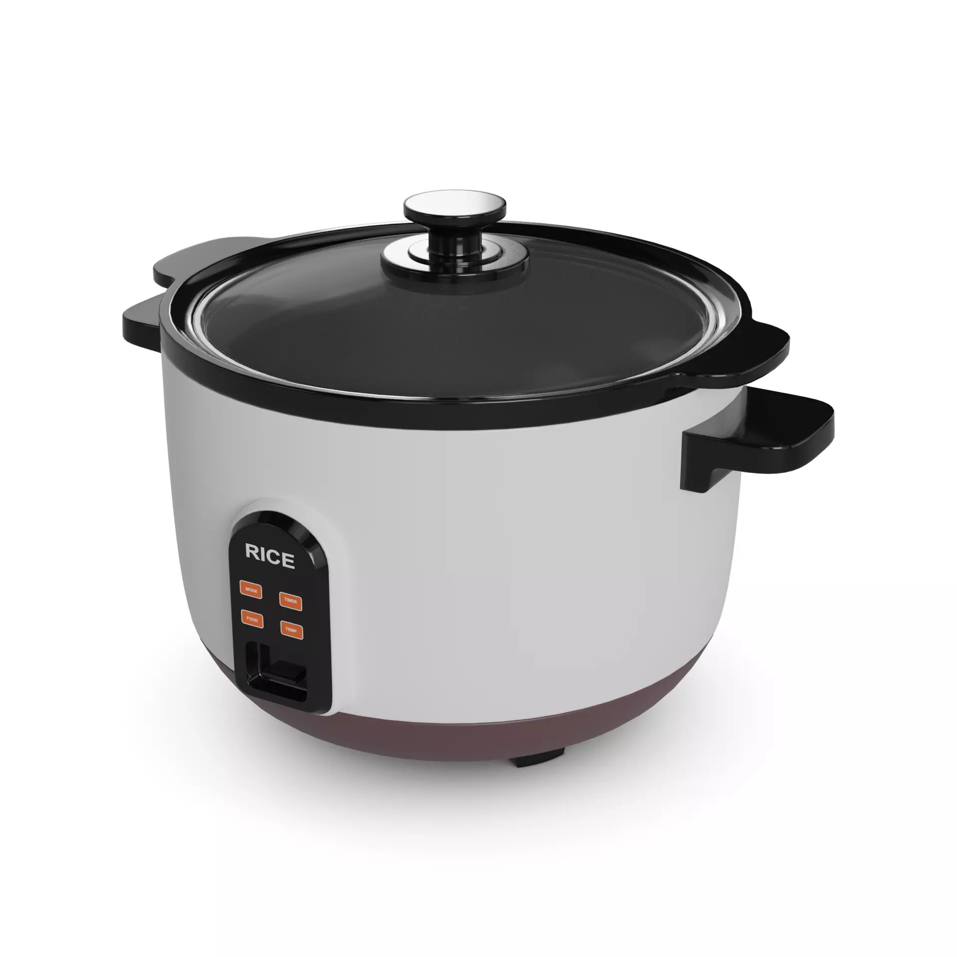 Kitchen appliances Rice Cooker Low-poly 3D model_0