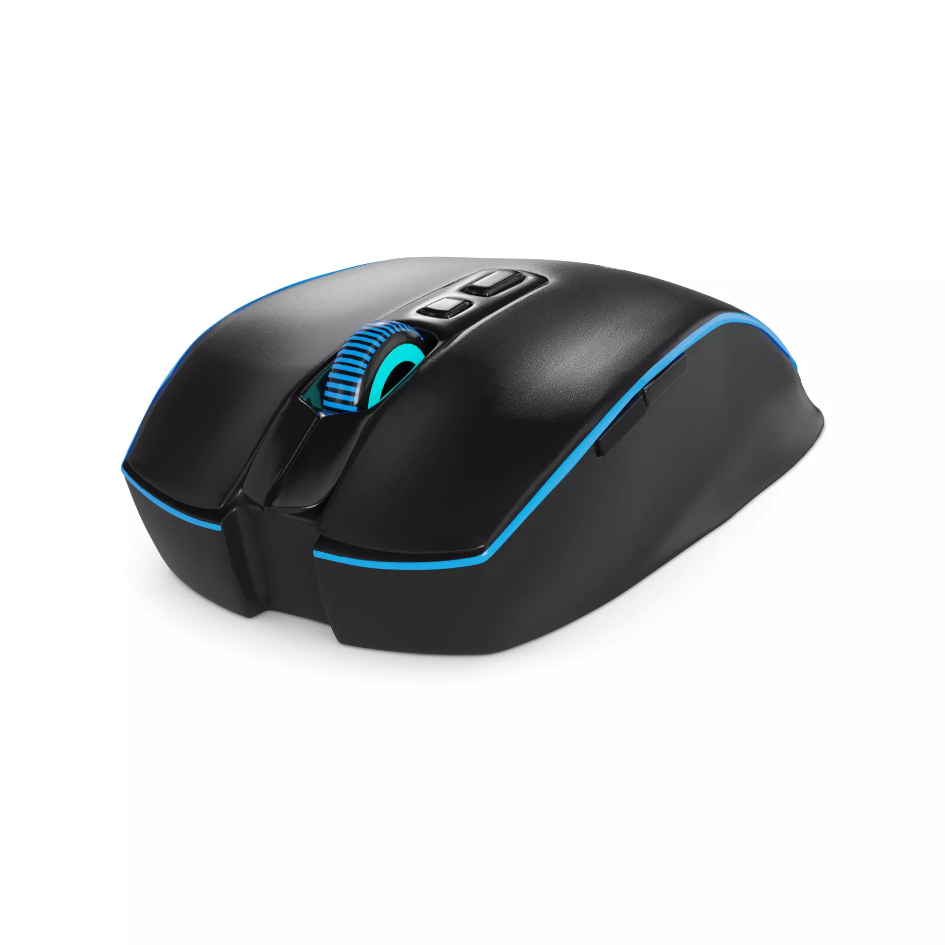 Computer accessories Wireless Mouse Low-poly 3D model_0