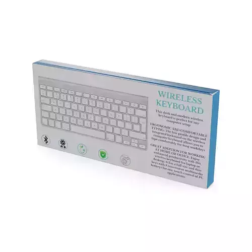 Computer accessories Wireless Keyboard Low-poly 3D model
