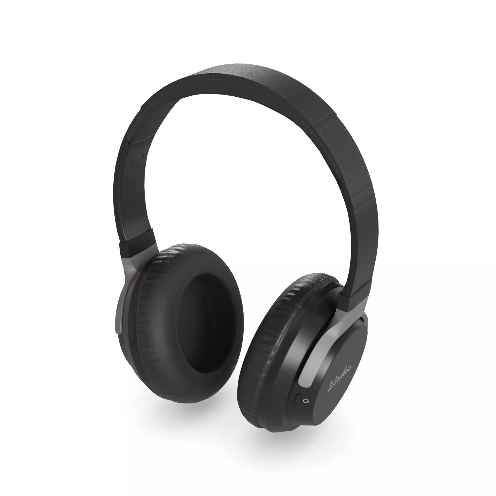 Computer accessories Wireless Headphones Low-poly 3D model_0