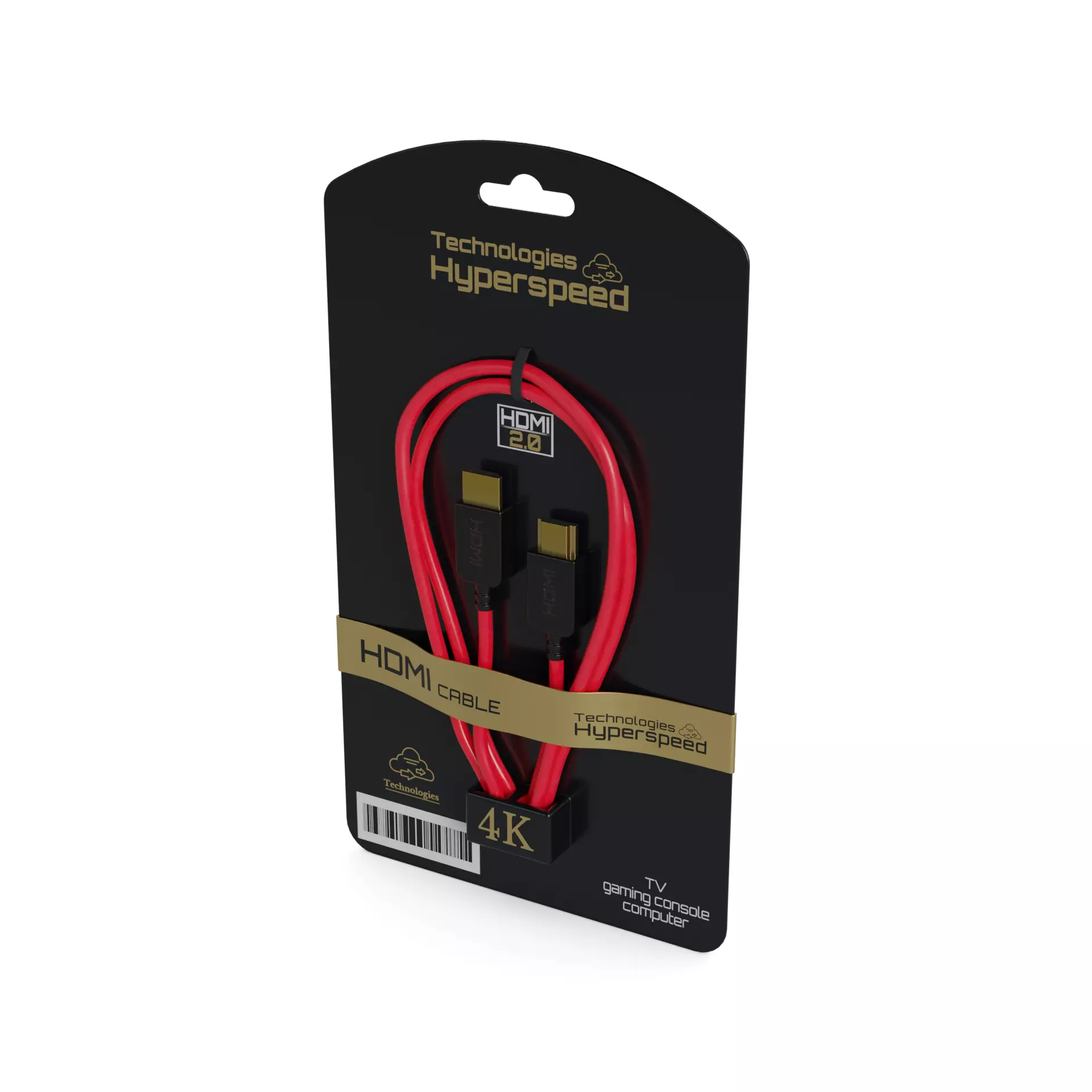 Computer accessories HDMI Cable Low-poly 3D model