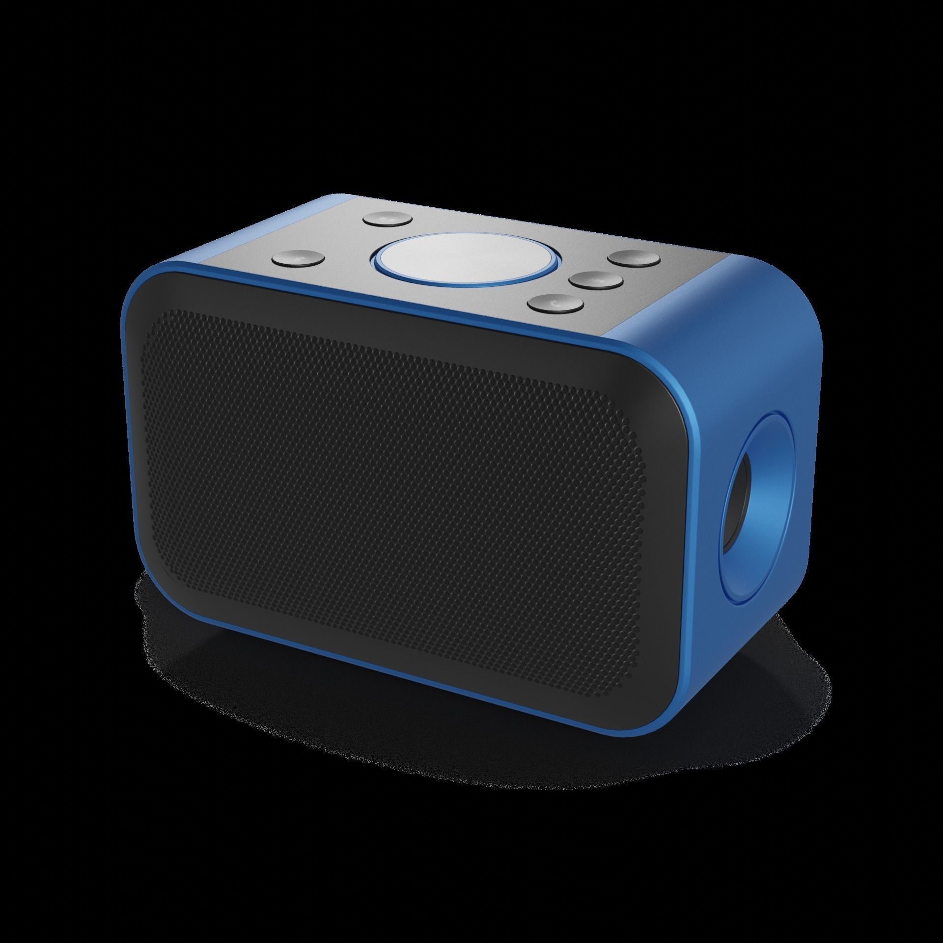 Personal electronic devices and accessories Bluetooth Speaker Low-poly 3D model_1