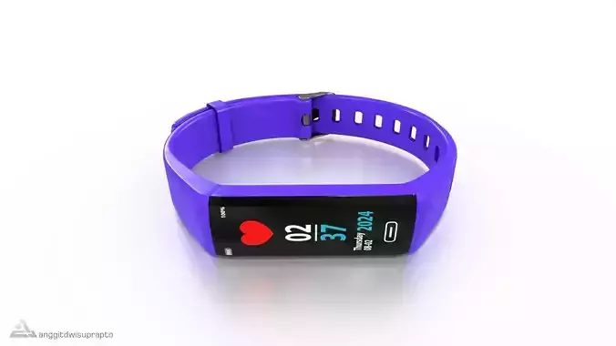 Personal electronic devices and accessories Fitness Tracker Low-poly 3D model