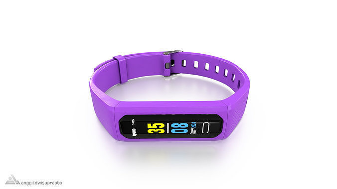 Personal electronic devices and accessories Fitness Tracker Low-poly 3D model