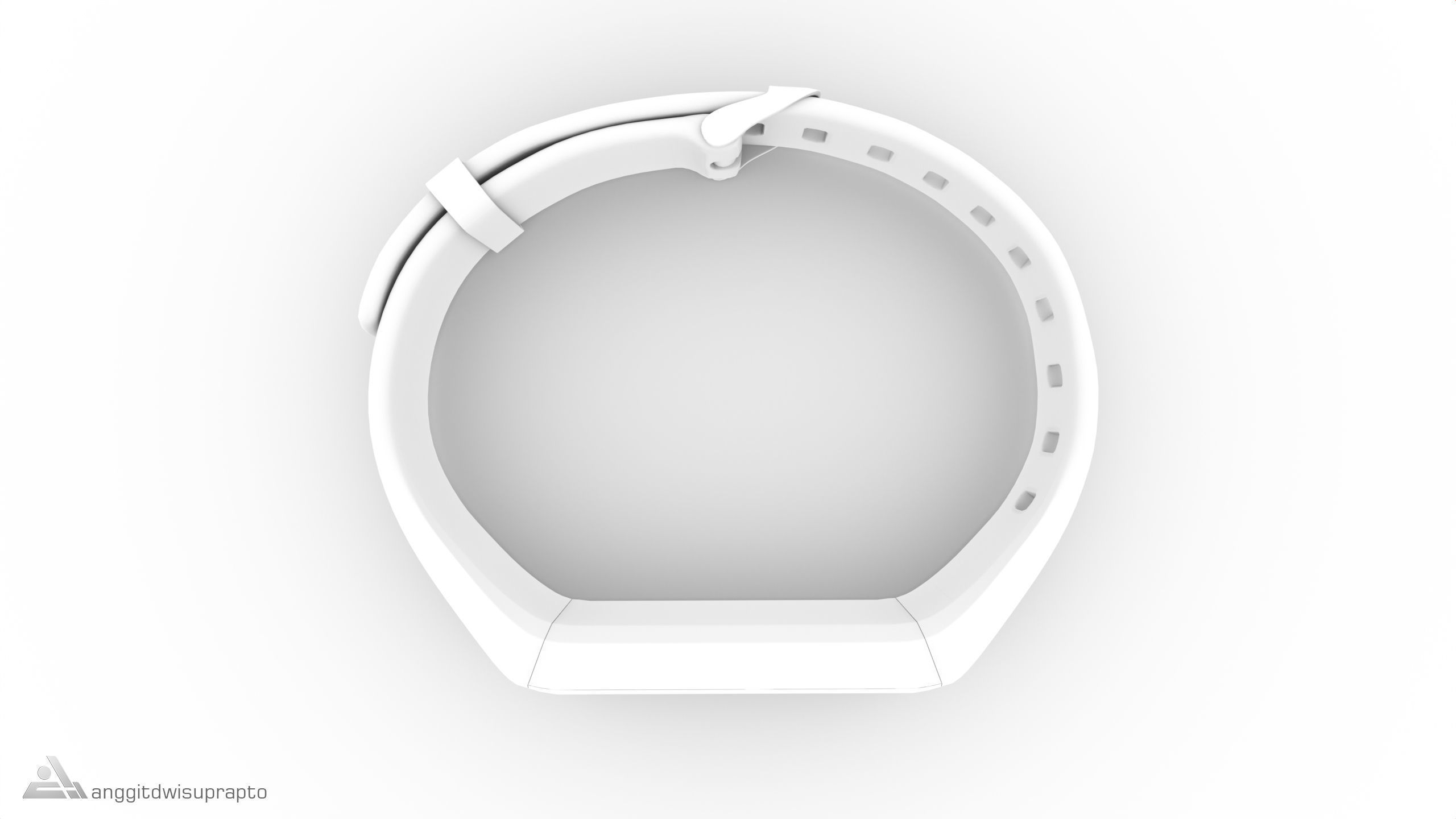 Personal electronic devices and accessories Fitness Tracker Low-poly 3D model_20