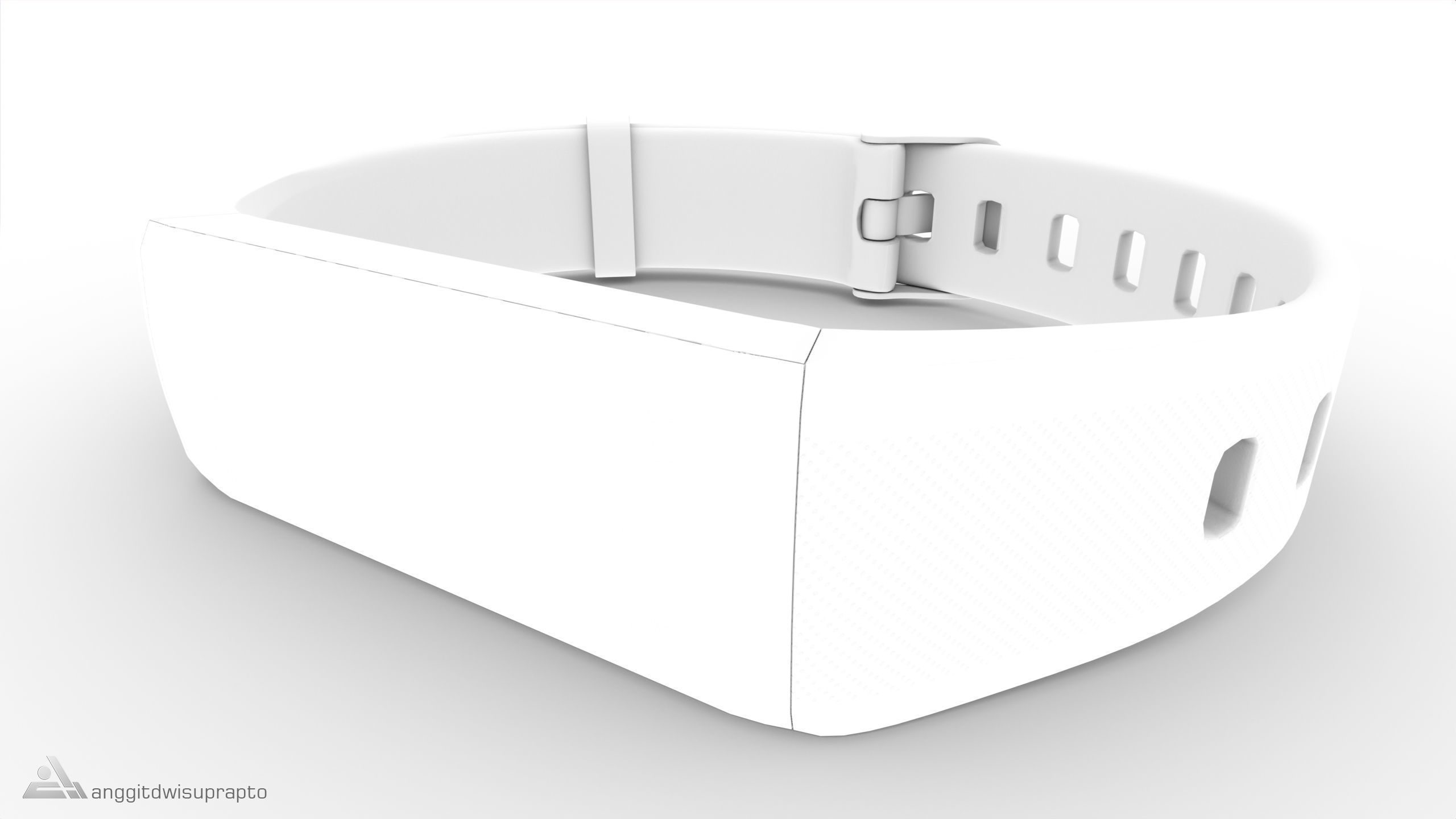 Personal electronic devices and accessories Fitness Tracker Low-poly 3D model_21