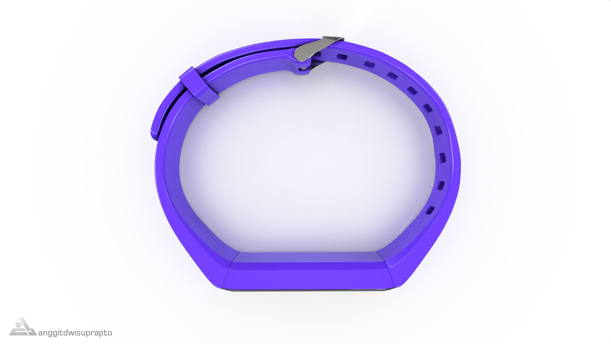 Personal electronic devices and accessories Fitness Tracker Low-poly 3D model_6