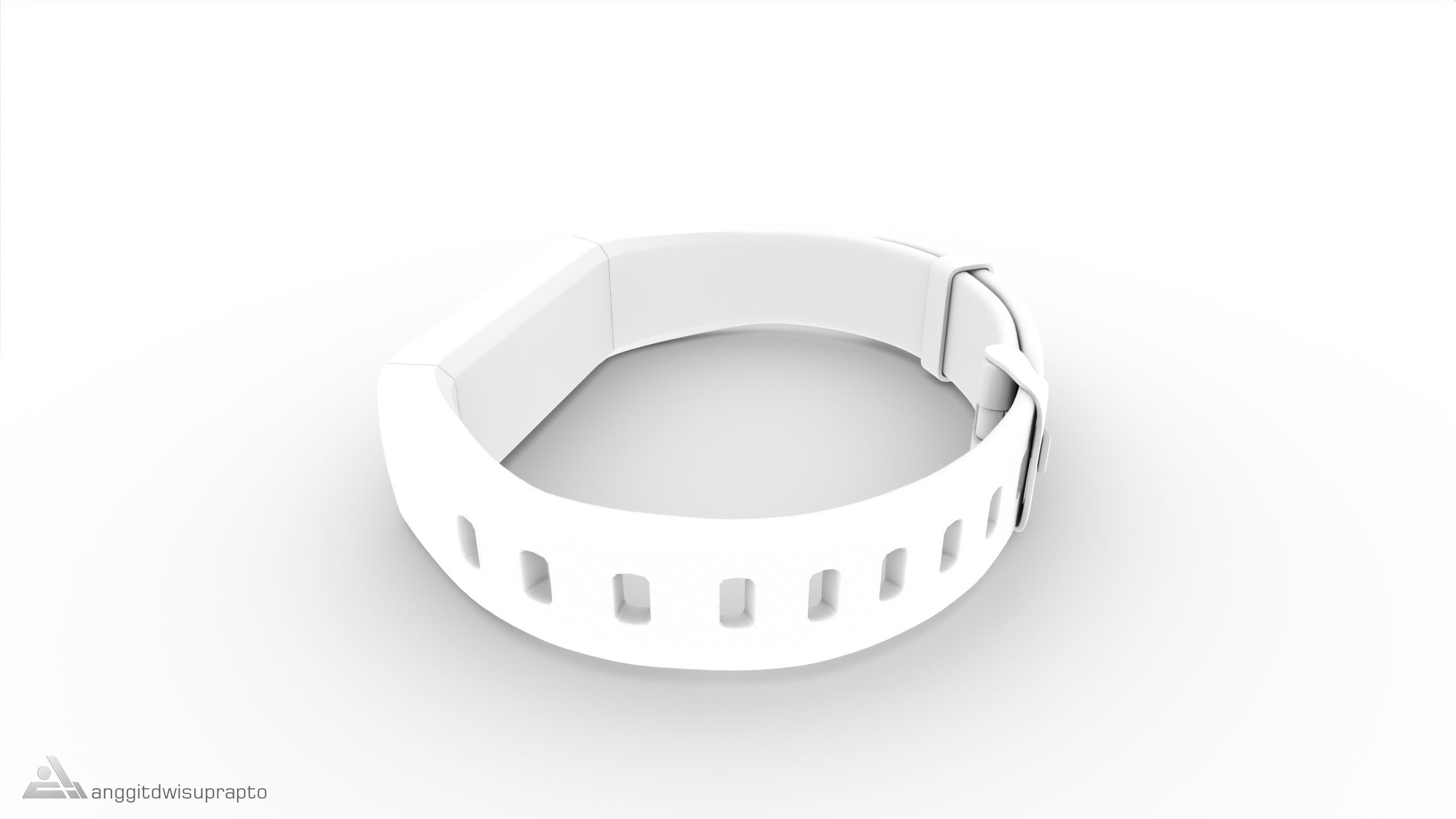 Personal electronic devices and accessories Fitness Tracker Low-poly 3D model_18