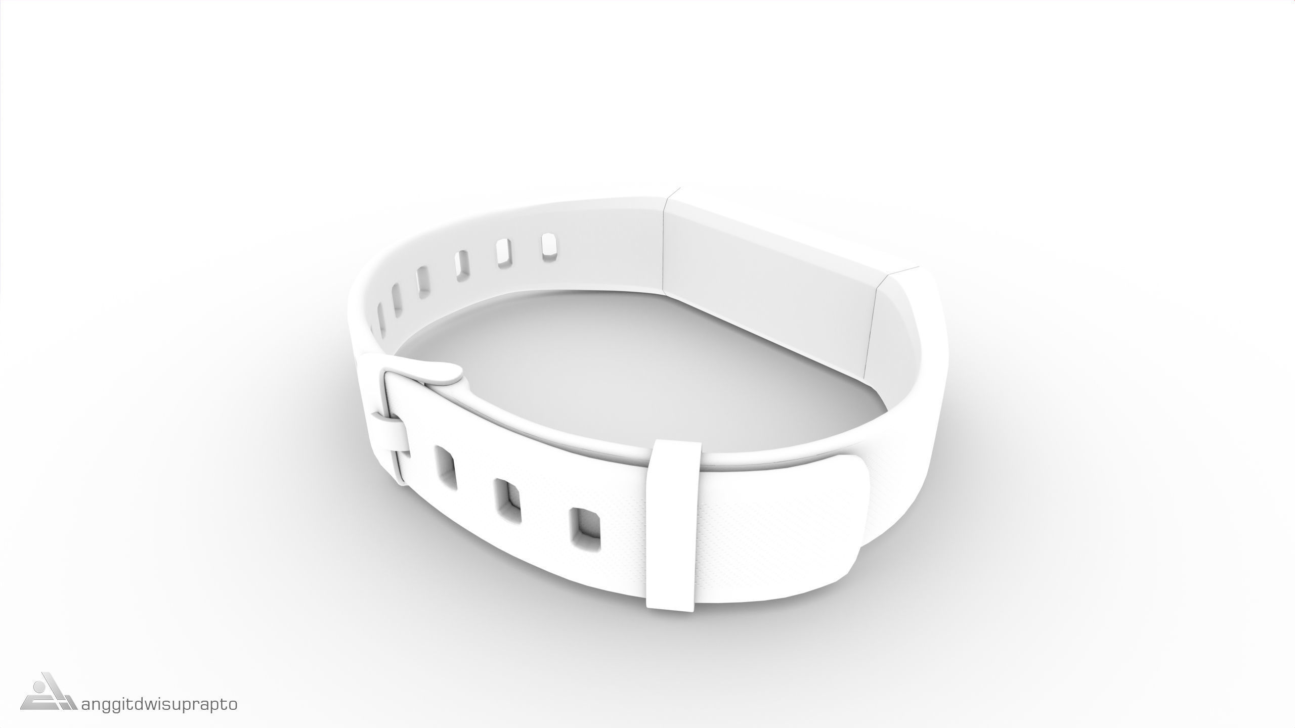 Personal electronic devices and accessories Fitness Tracker Low-poly 3D model_19
