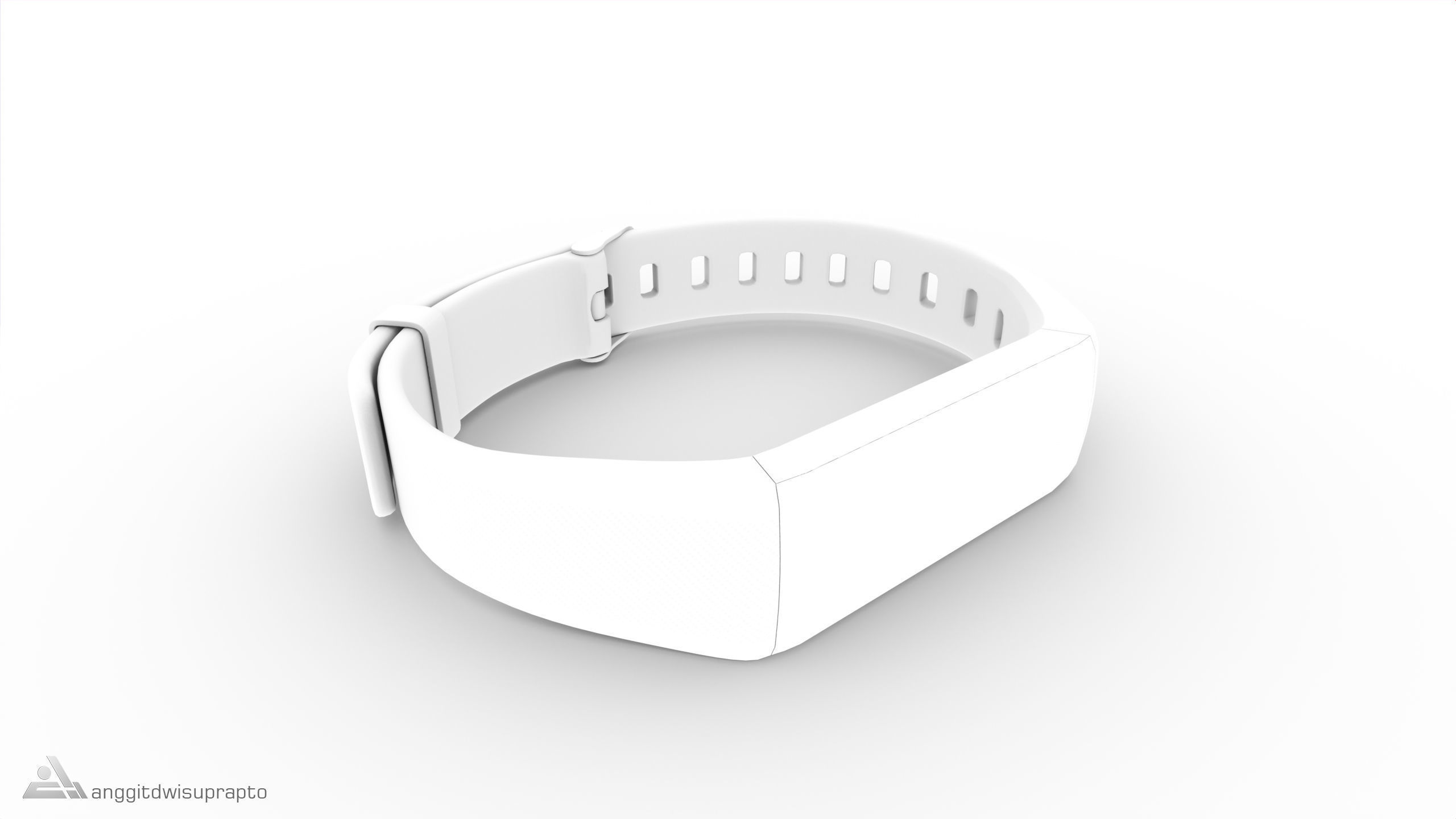 Personal electronic devices and accessories Fitness Tracker Low-poly 3D model_16