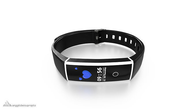 Personal electronic devices and accessories Fitness Tracker Low-poly 3D model