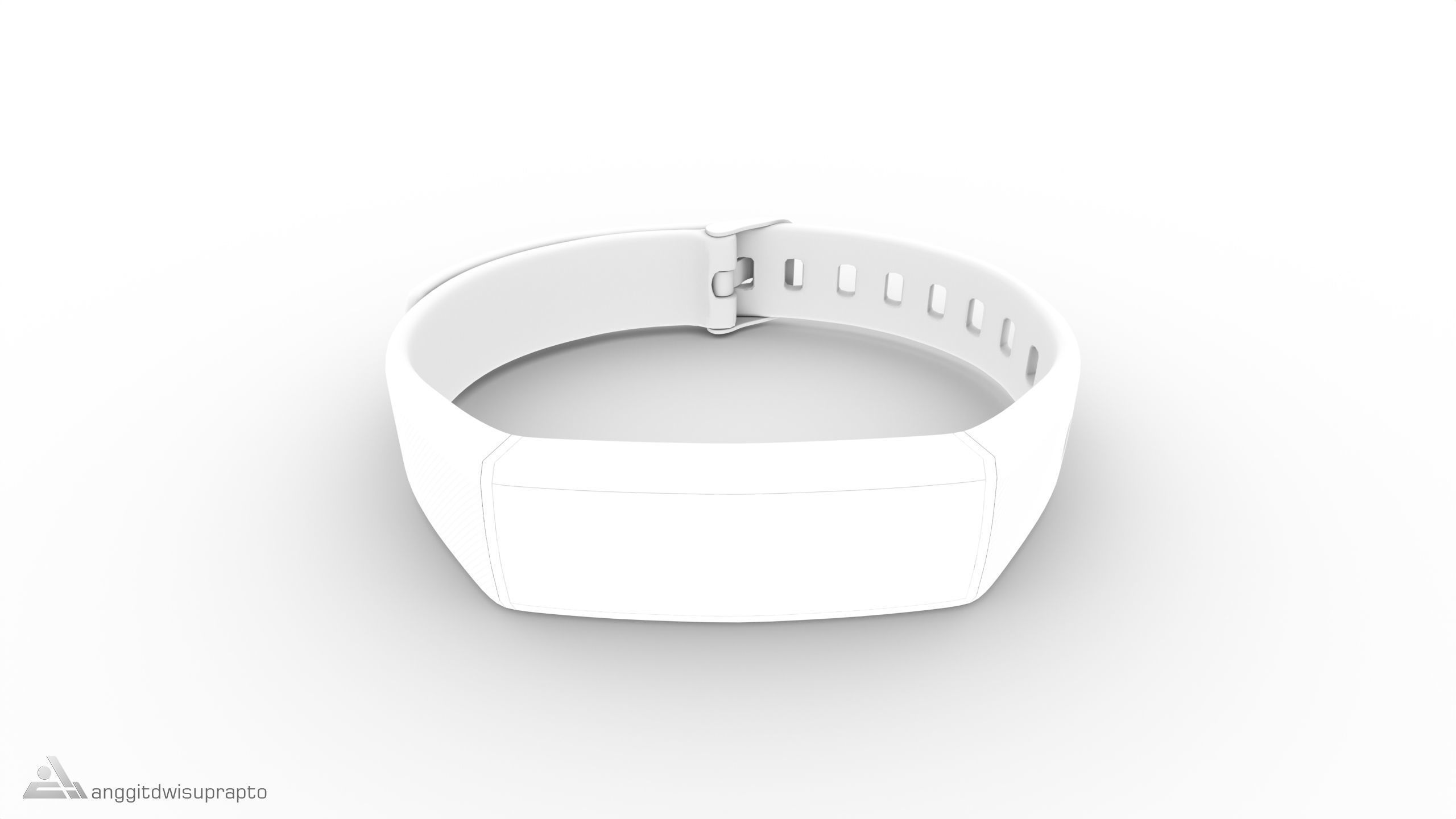 Personal electronic devices and accessories Fitness Tracker Low-poly 3D model_16
