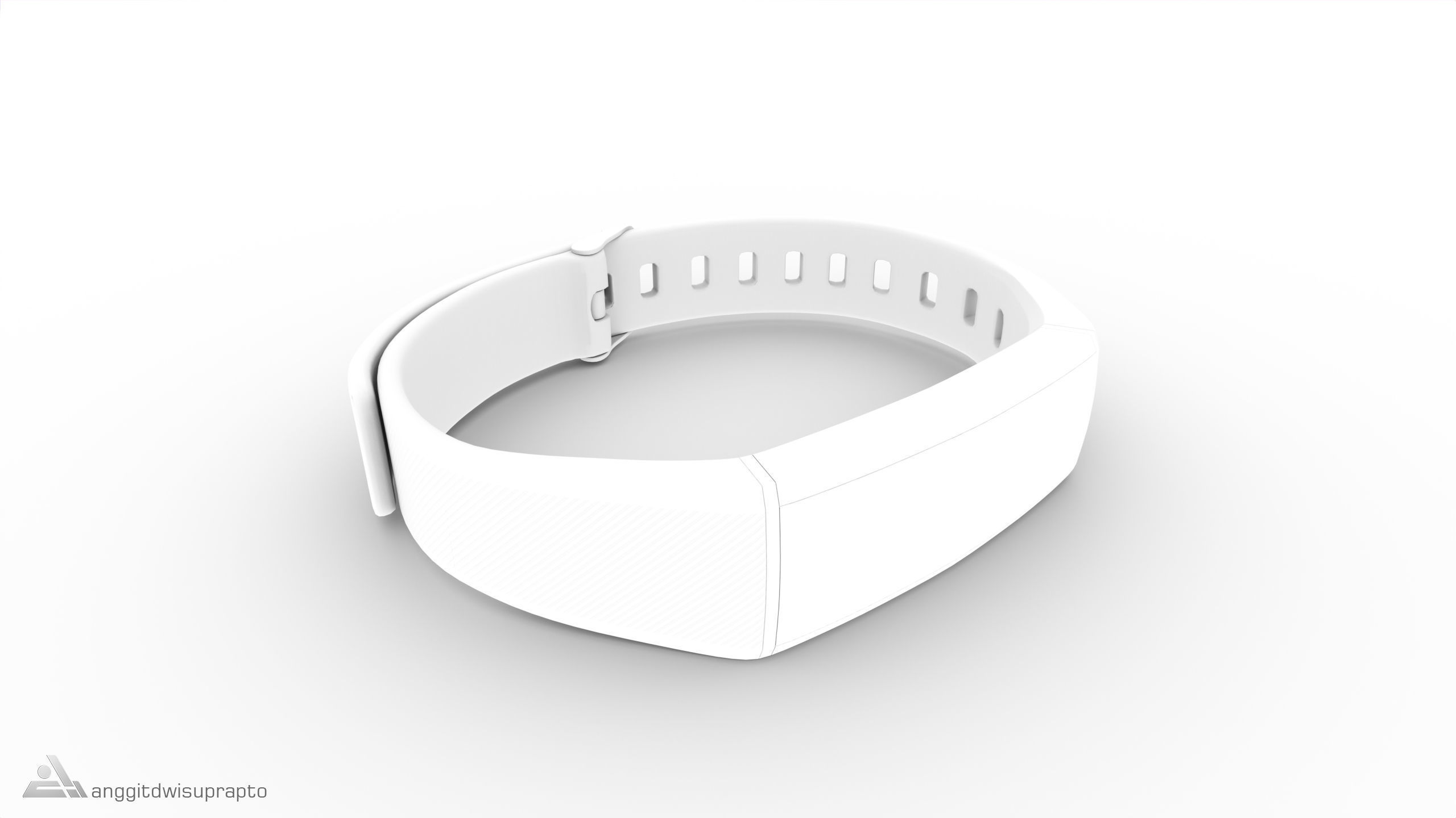 Personal electronic devices and accessories Fitness Tracker Low-poly 3D model_17