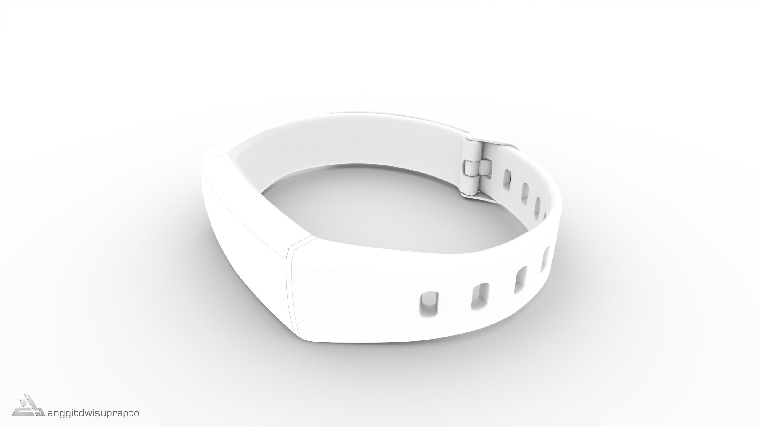 Personal electronic devices and accessories Fitness Tracker Low-poly 3D model_18