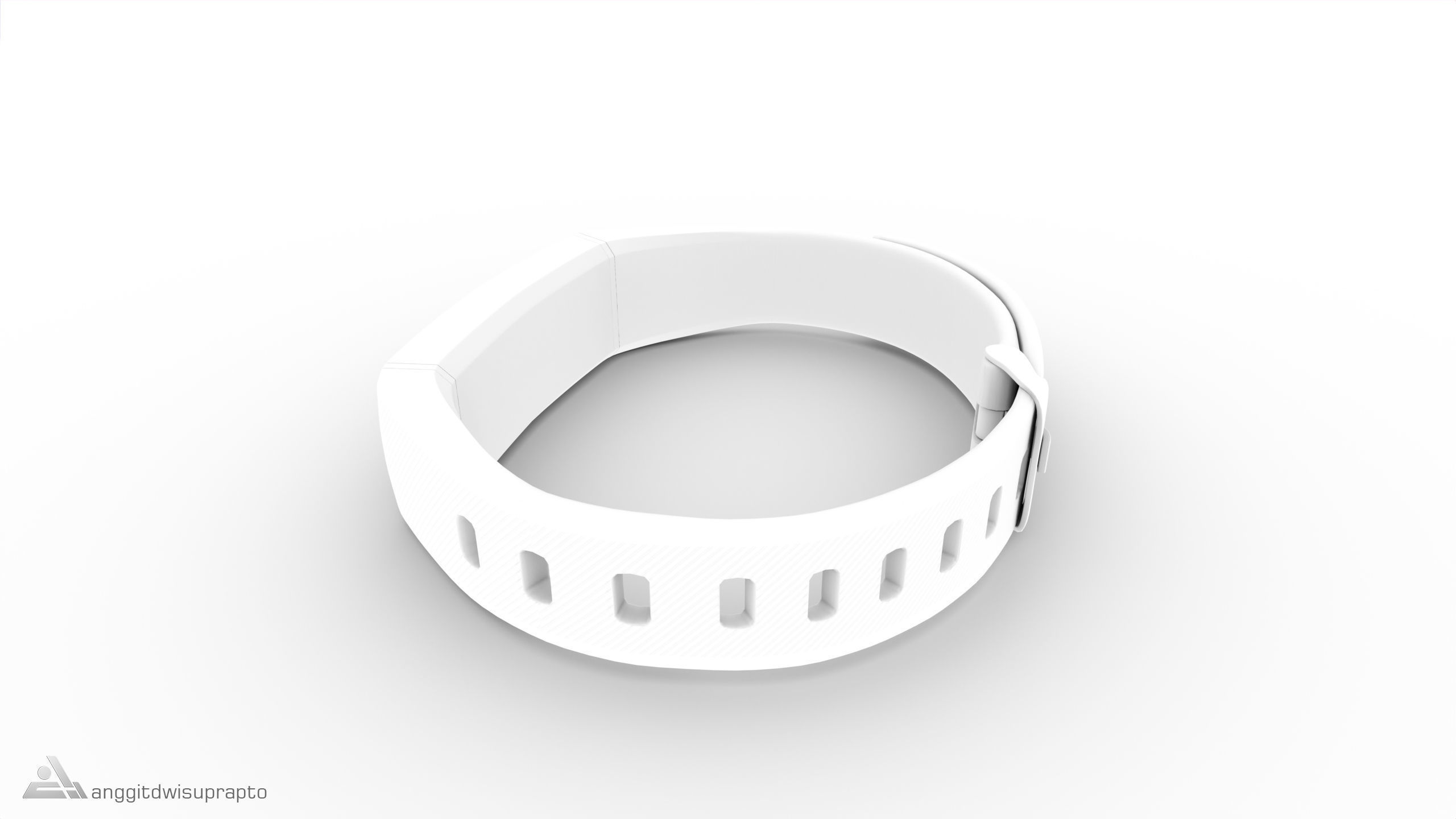 Personal electronic devices and accessories Fitness Tracker Low-poly 3D model_19