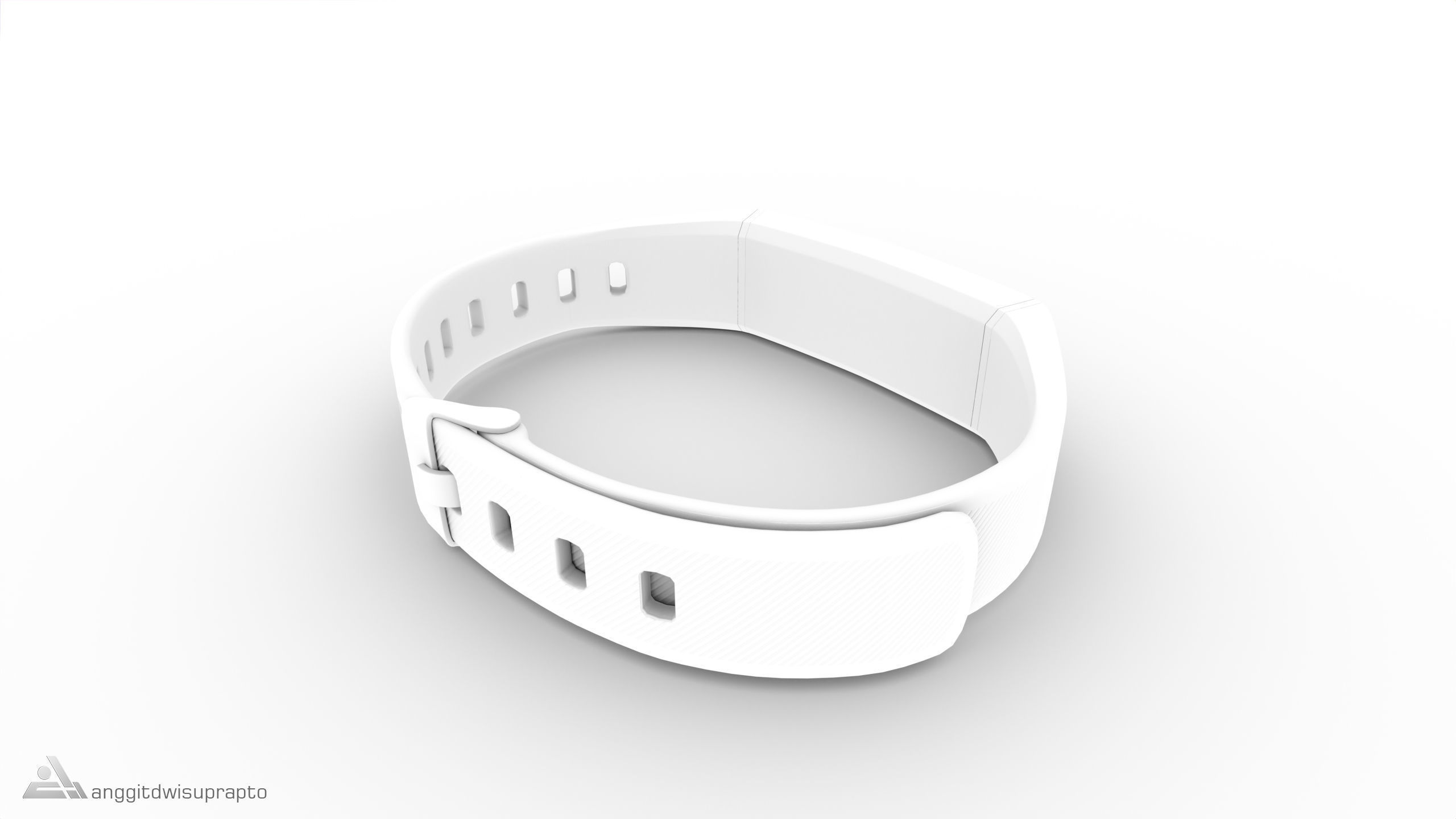 Personal electronic devices and accessories Fitness Tracker Low-poly 3D model_20