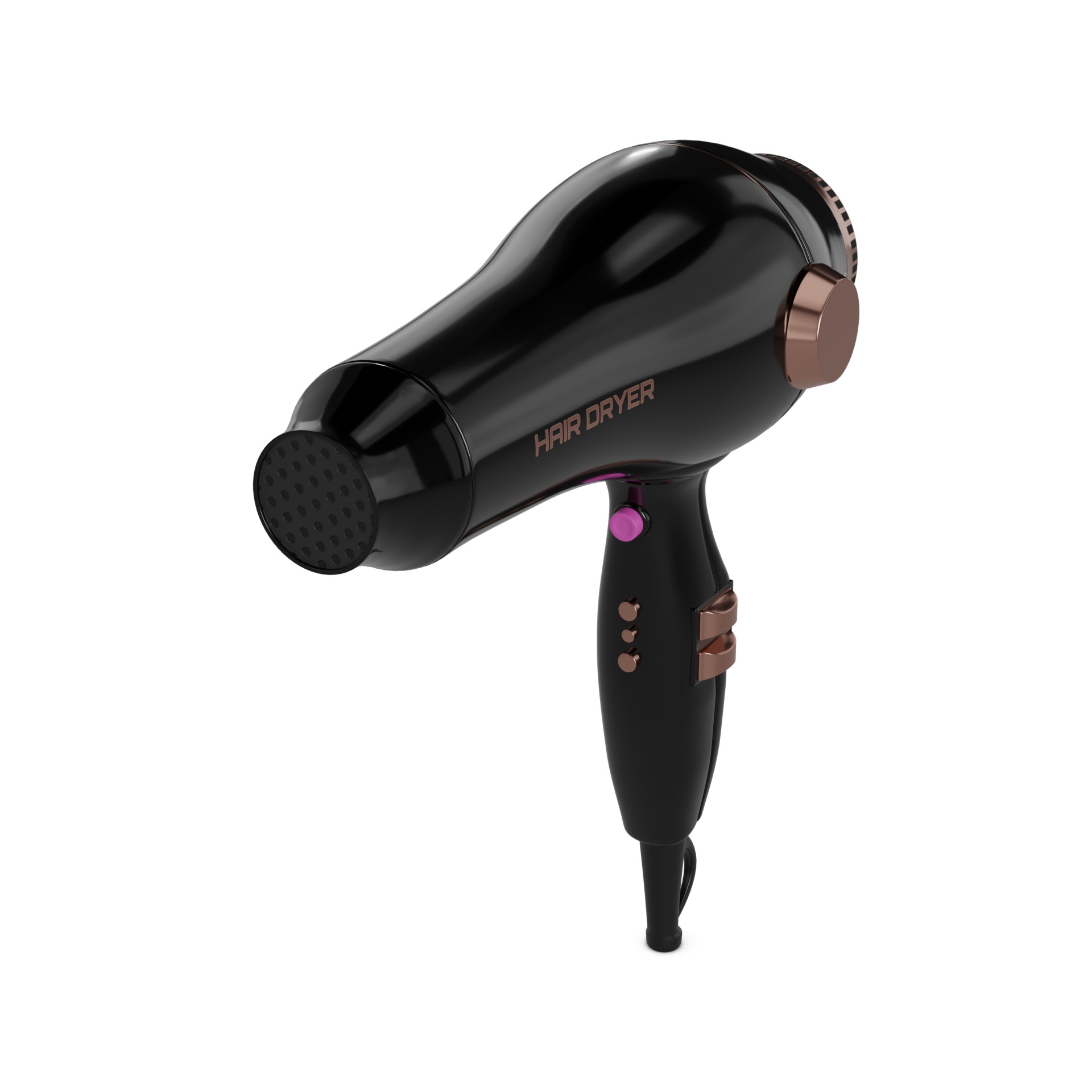 Hair Dryer 3D model_2
